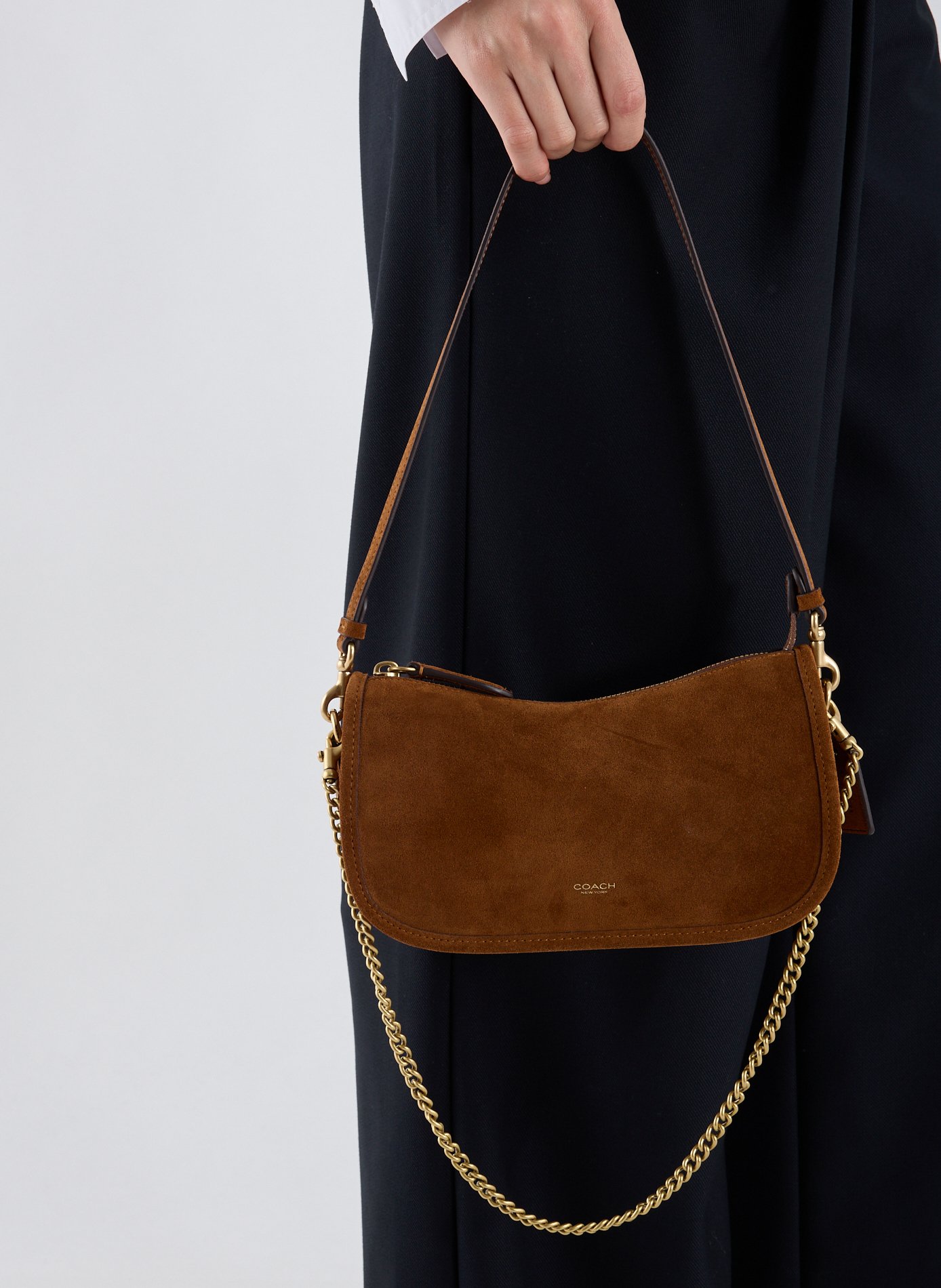 Leather Shoulder bag COACH Brown