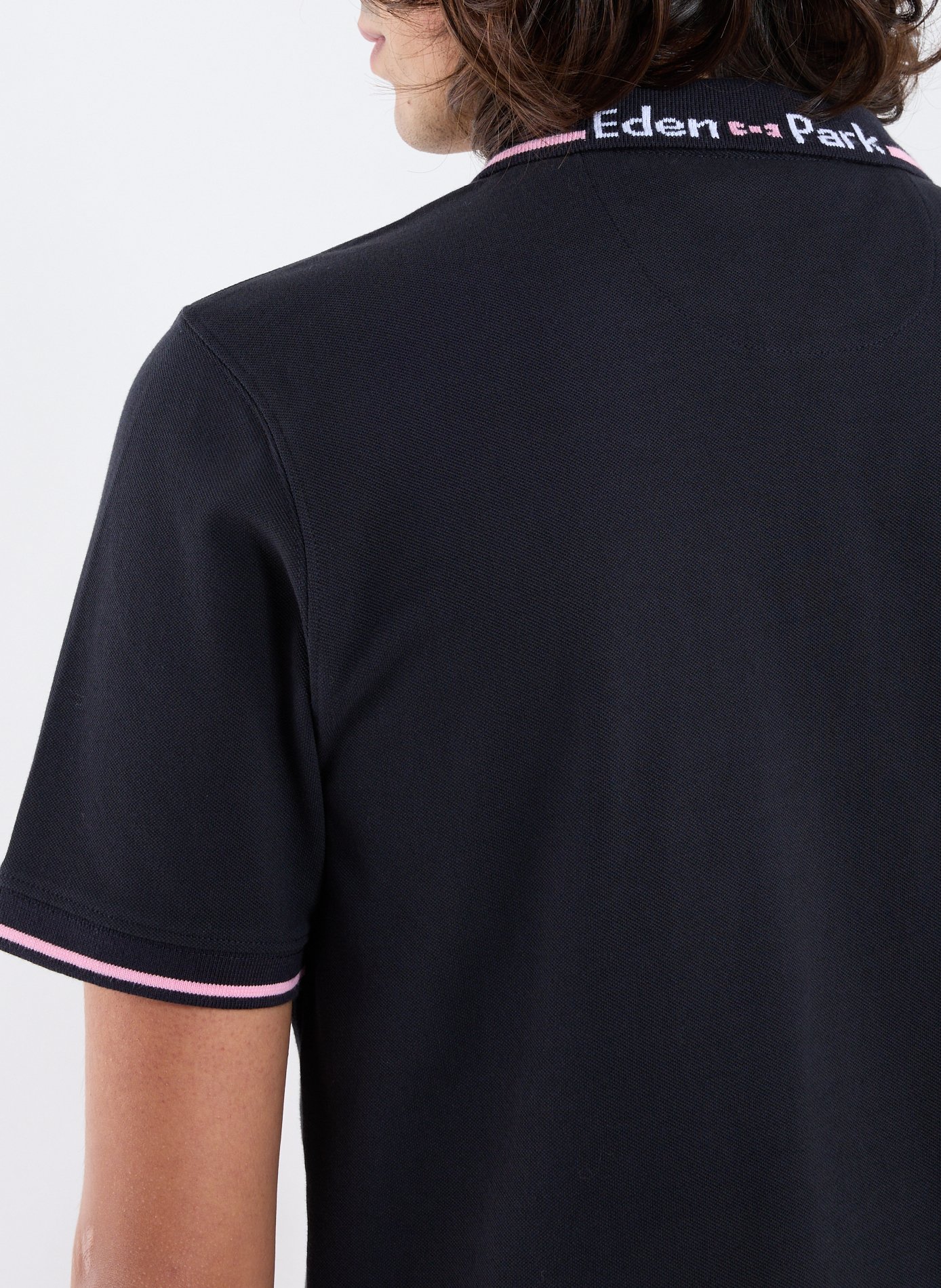 Short-sleeved cotton polo shirt EDEN PARK Blue