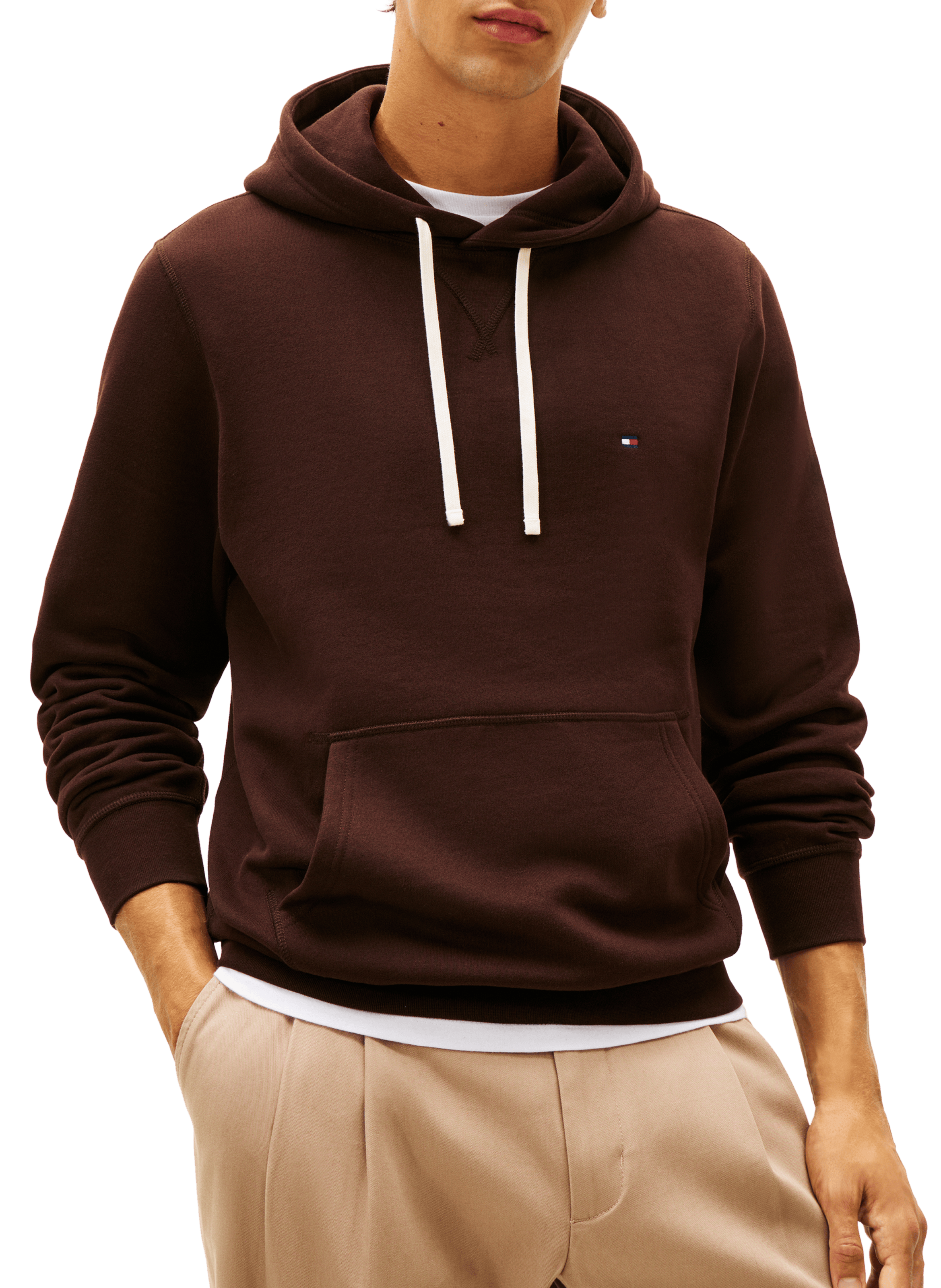 TOMMY HILFIGER Hoodie en molleton Marron