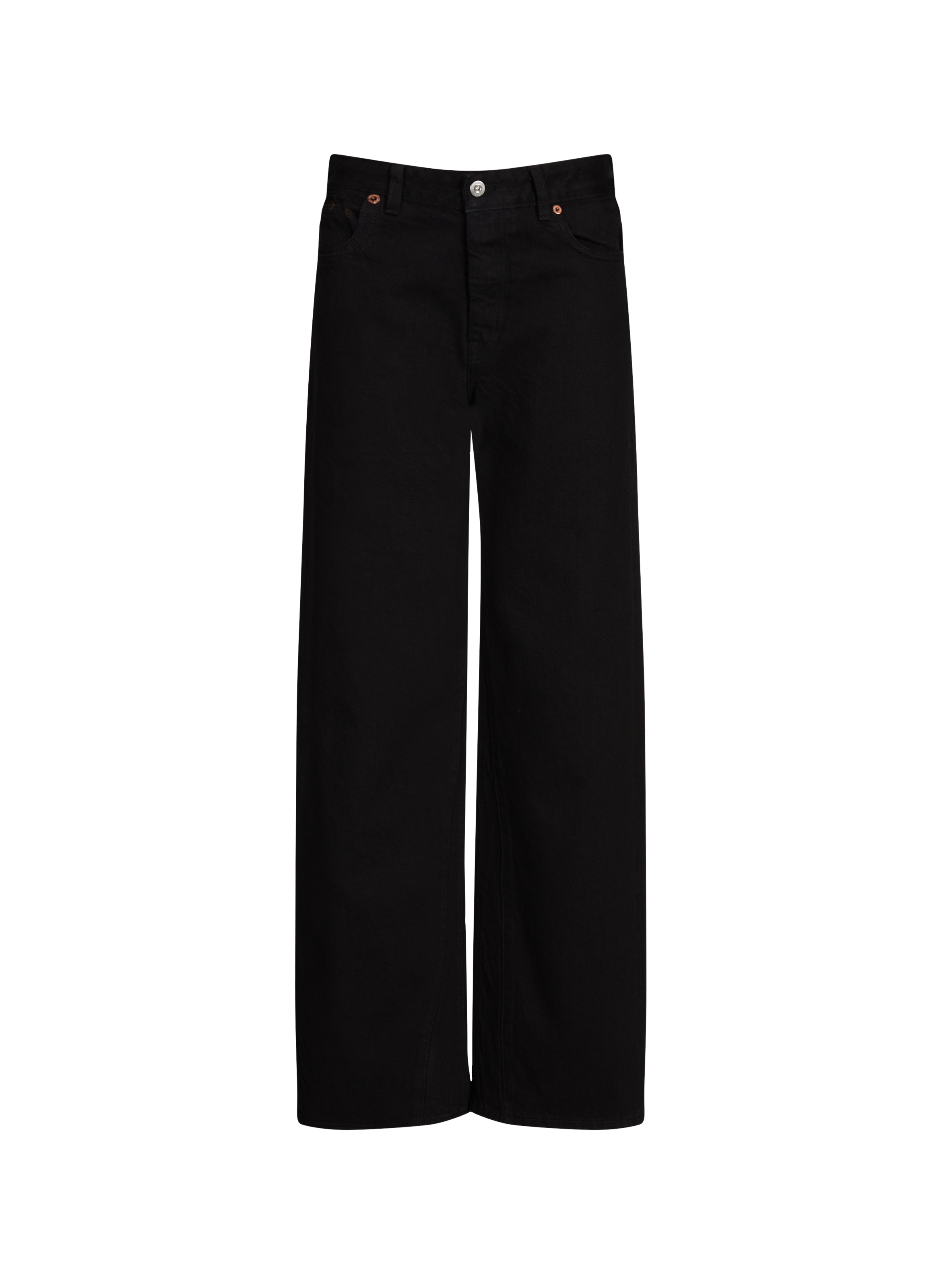 OUR LEGACY Straight cotton trousers Black