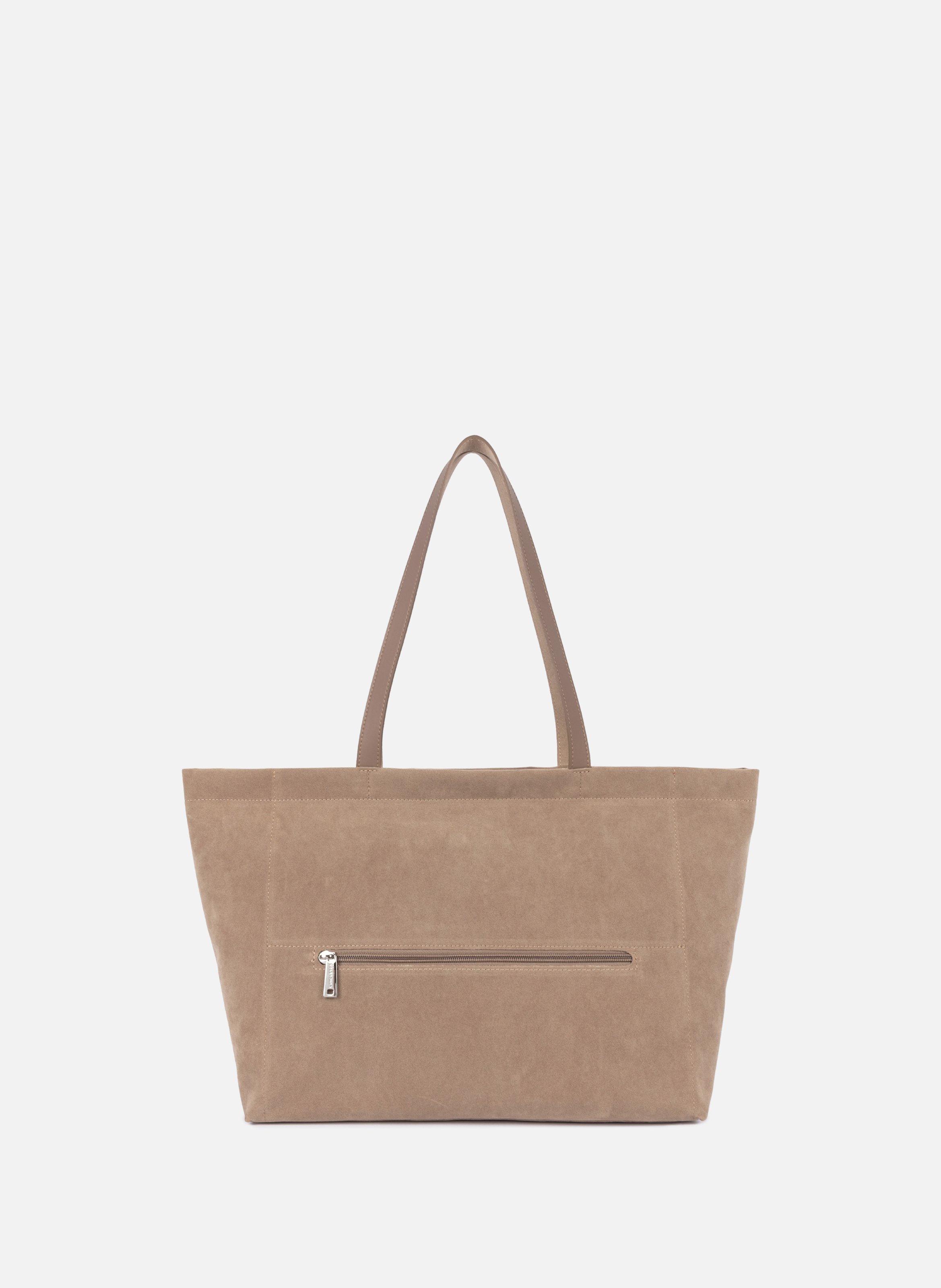 Grand sac cabas épaule - suédine kba LANCASTER Beige