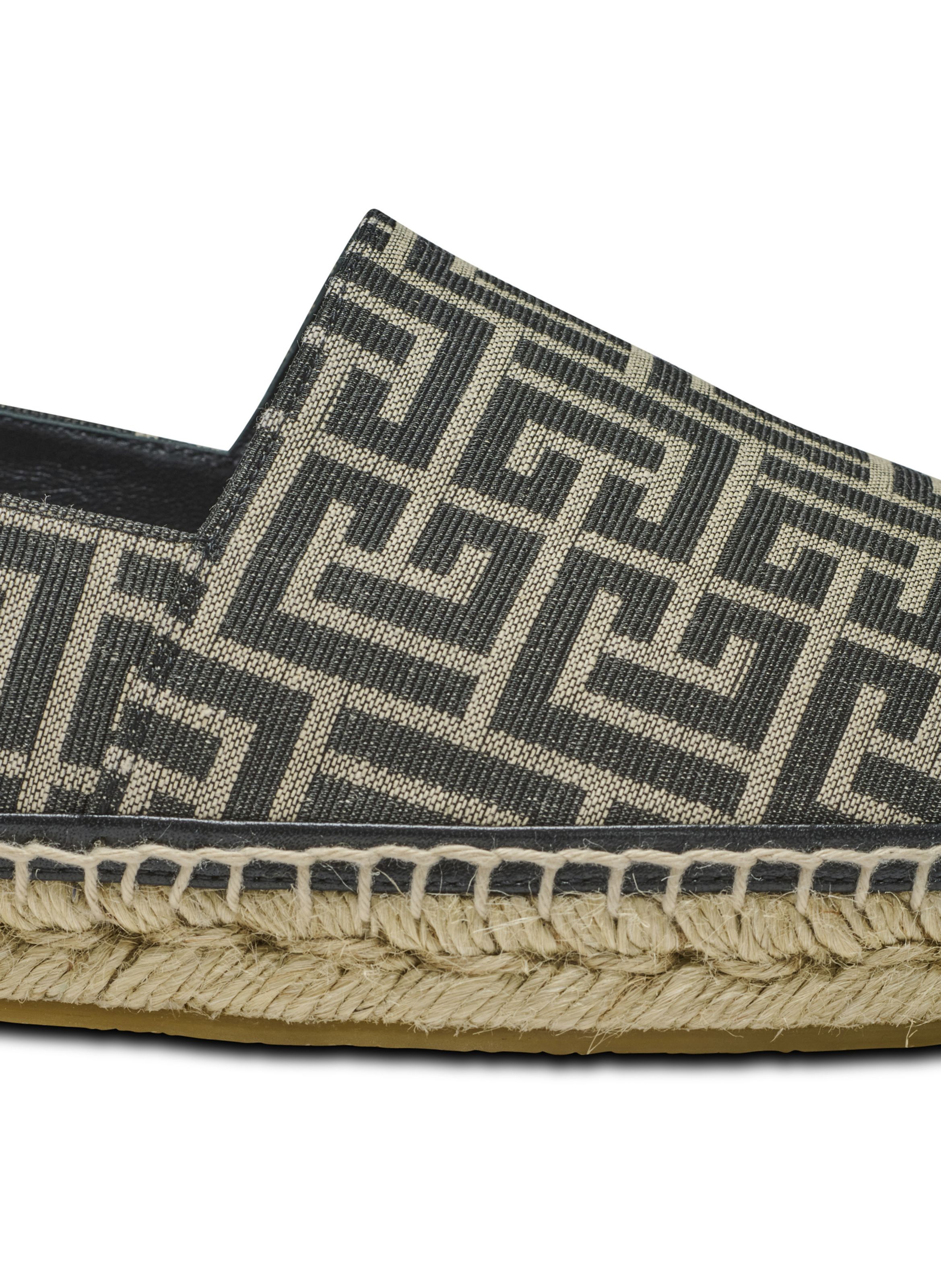 Espadrilles en jacquard monogramme BALMAIN Noir