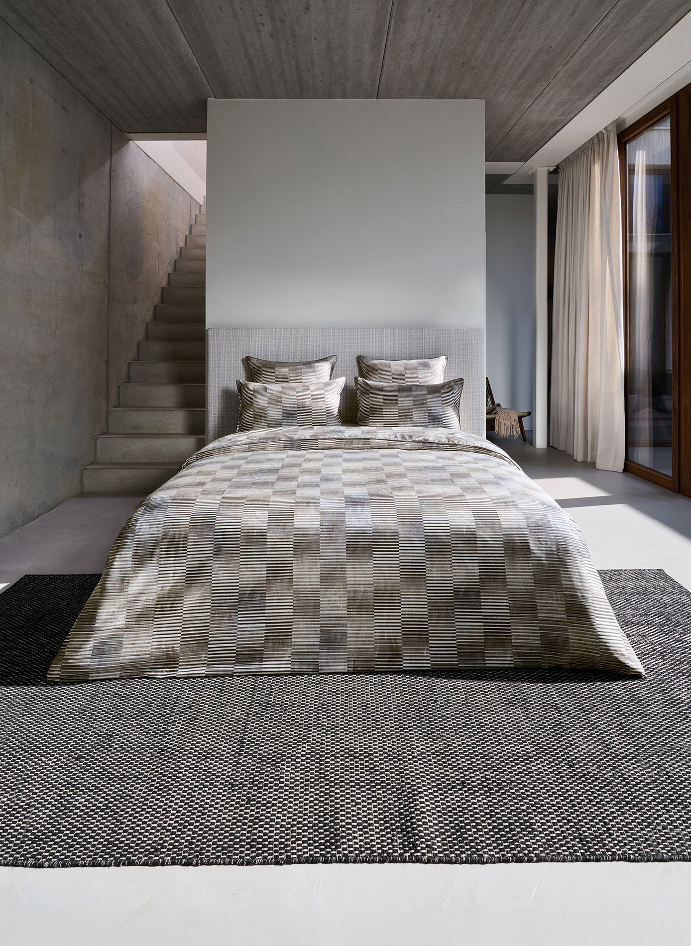 HOUSSE DE COUETTE Reflet ANNE DE SOLENE Gris