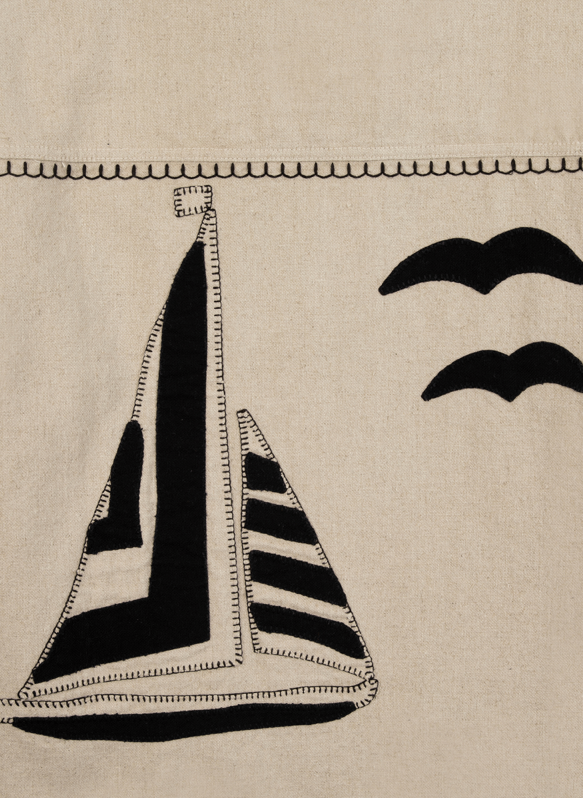 Veste Lemonnier brodée en coton et lin MAISON LABICHE Beige