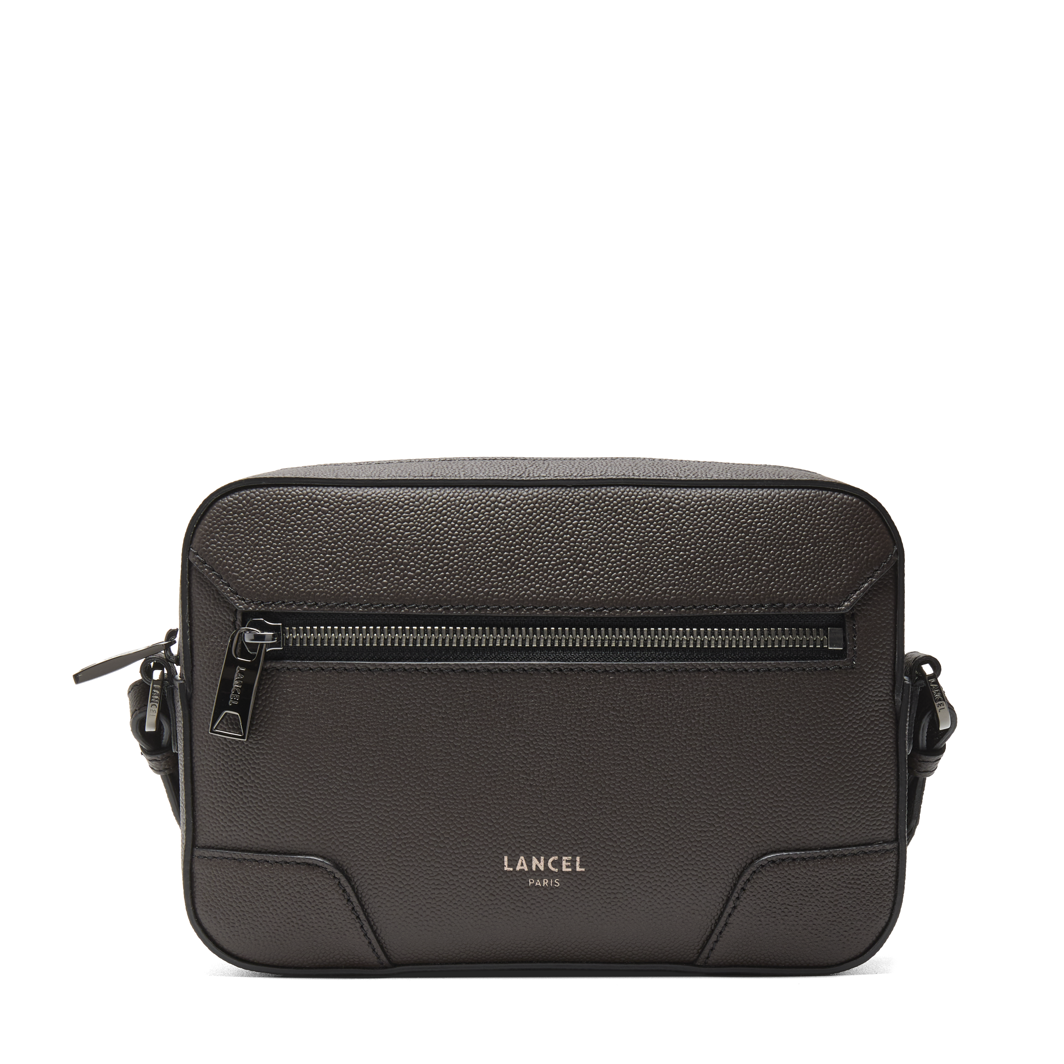 Sac caméra charlie de lancel en cuir LANCEL Gris