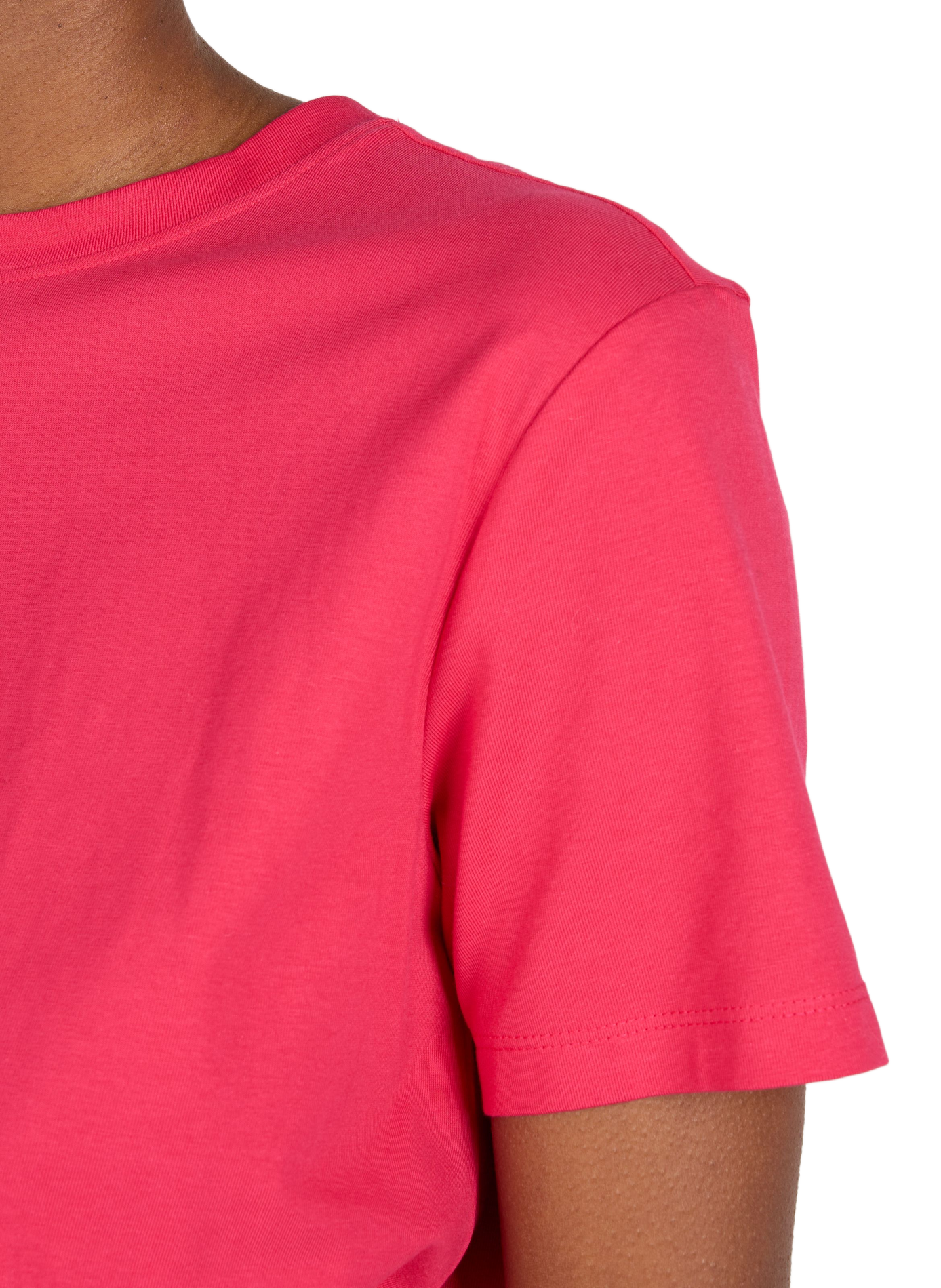 Round-neck Vinora T-shirt in blended cotton VILA Pink