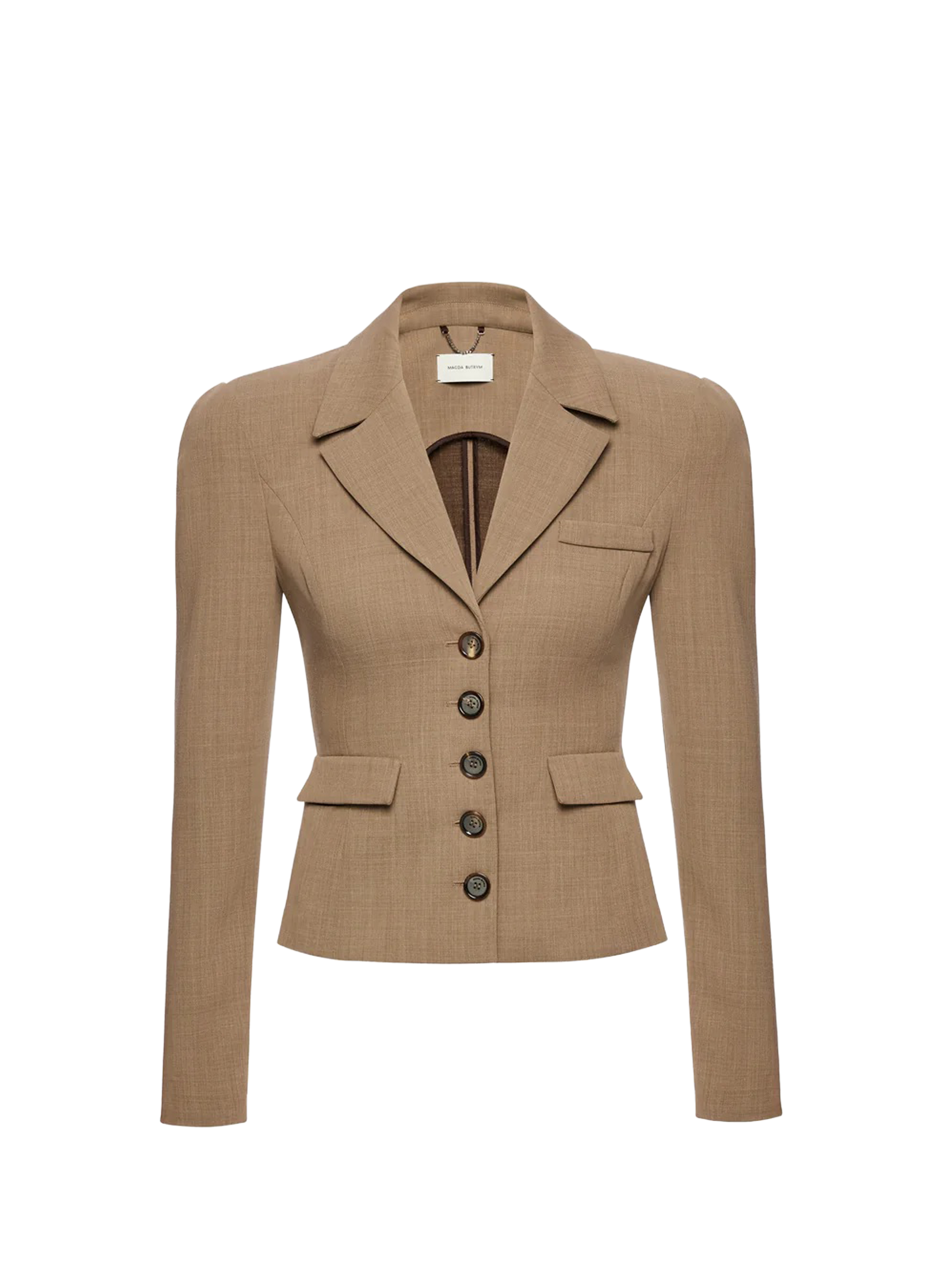Blazer en laine mélangée MAGDA BUTRYM Beige