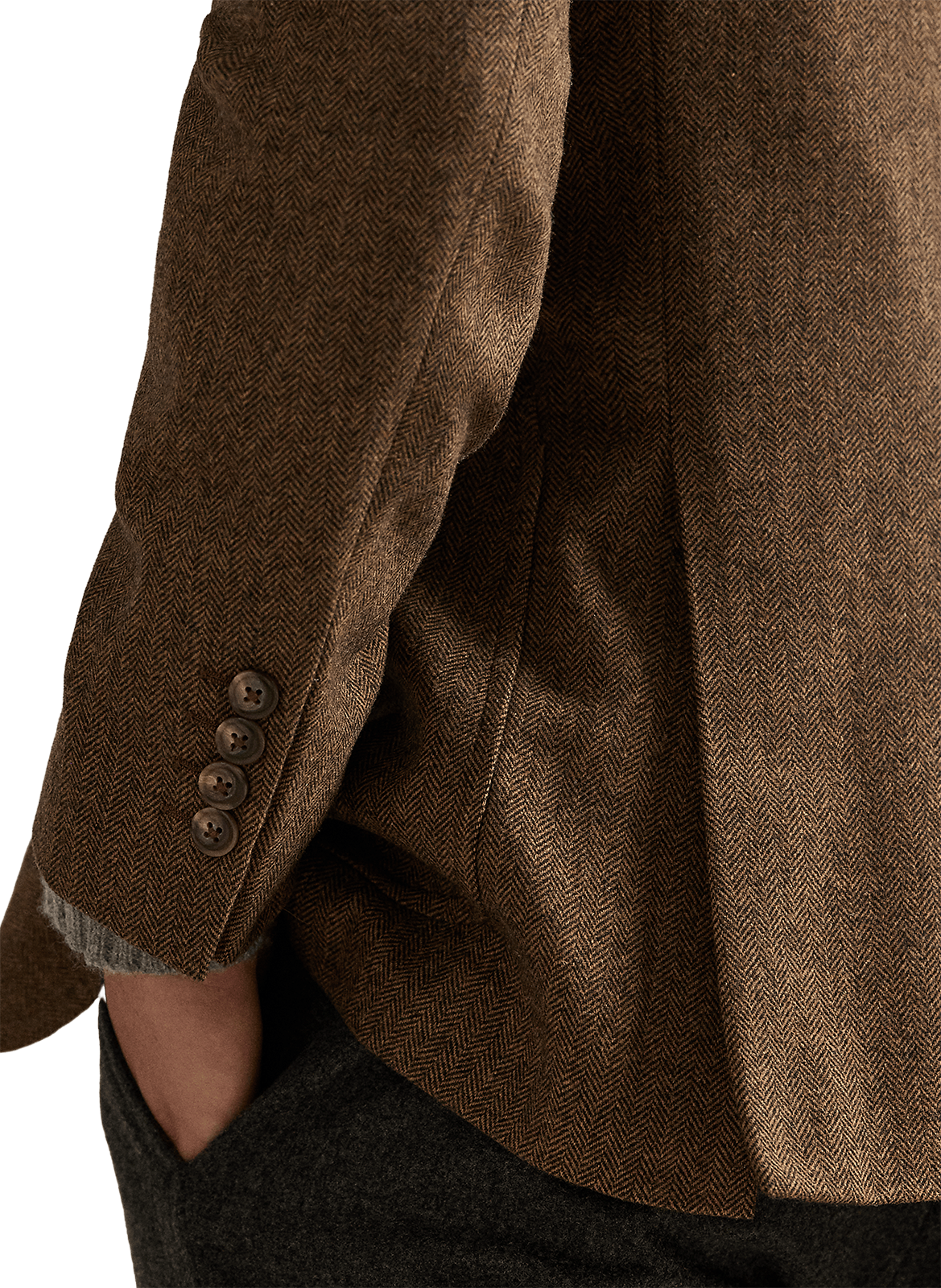 Straight wool blend blazer POLO RALPH LAUREN Multicolour