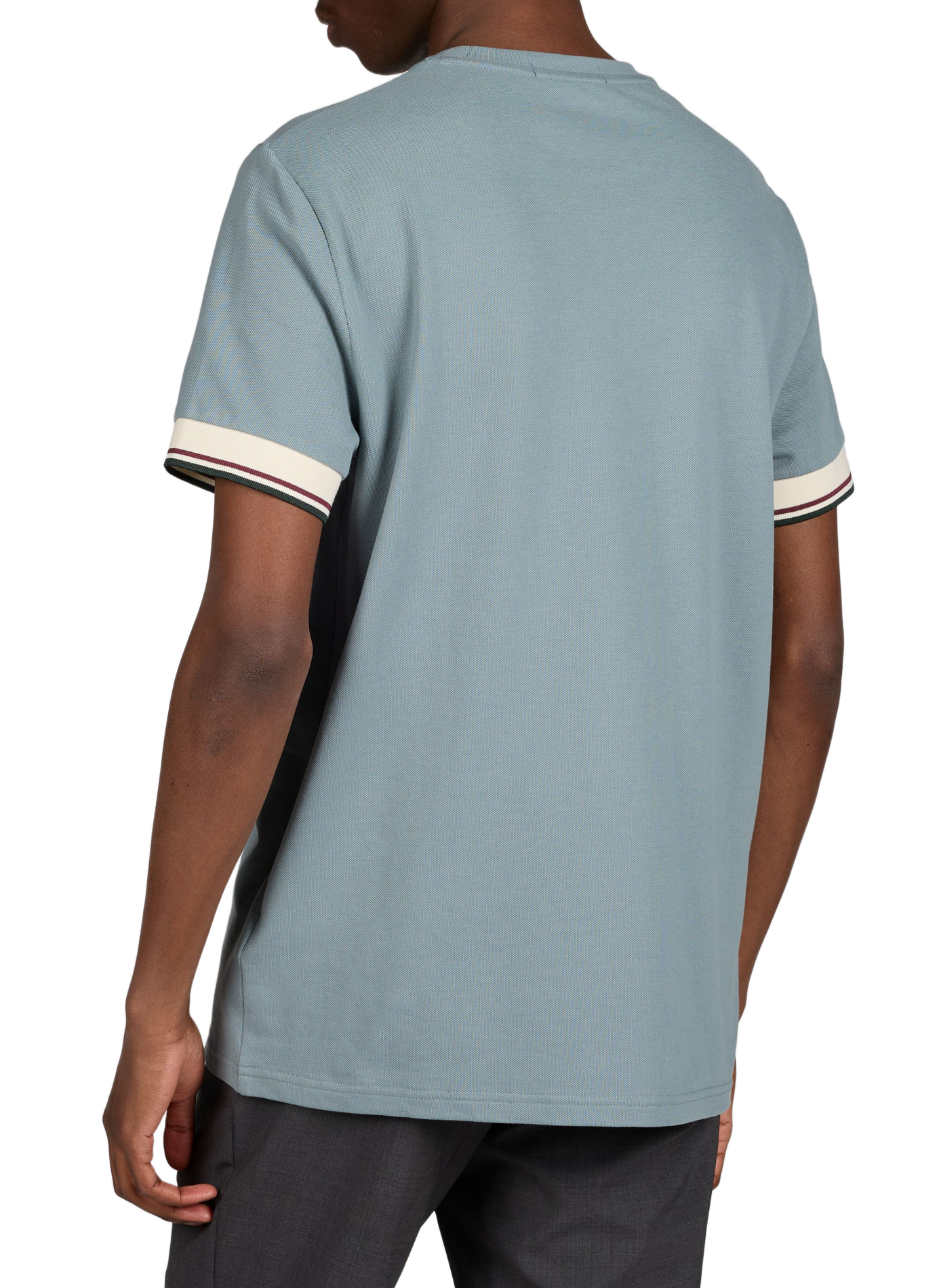 Cotton T-shirt with logo embroidery FRED PERRY Blue