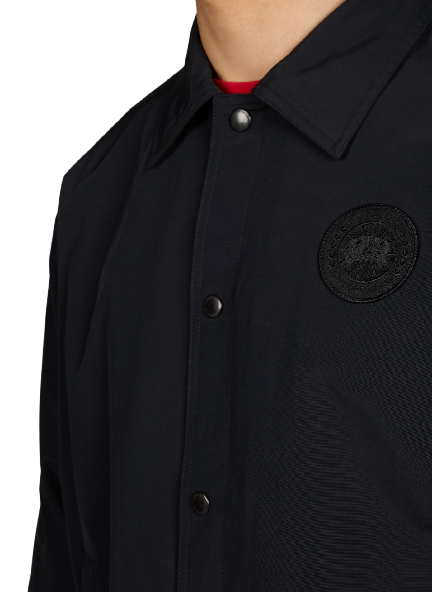 Veste droite unie col classique CANADA GOOSE Noir