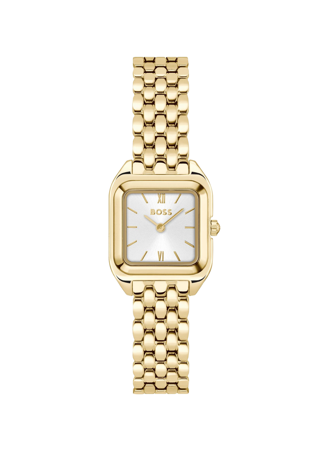 Montre quartz Mae Petite en acier inoxydable BOSS MONTRES Blanc