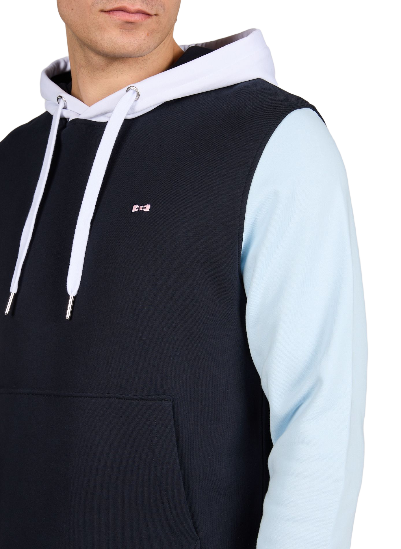 Hooded cotton fleece sweatshirt EDEN PARK Blue