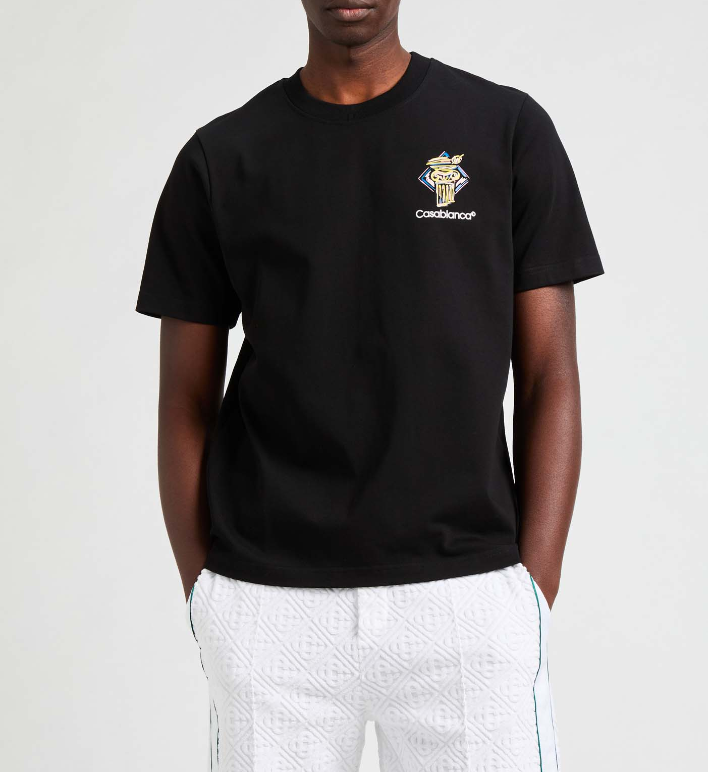 T-shirt Diamond Column CASABLANCA PARIS Black