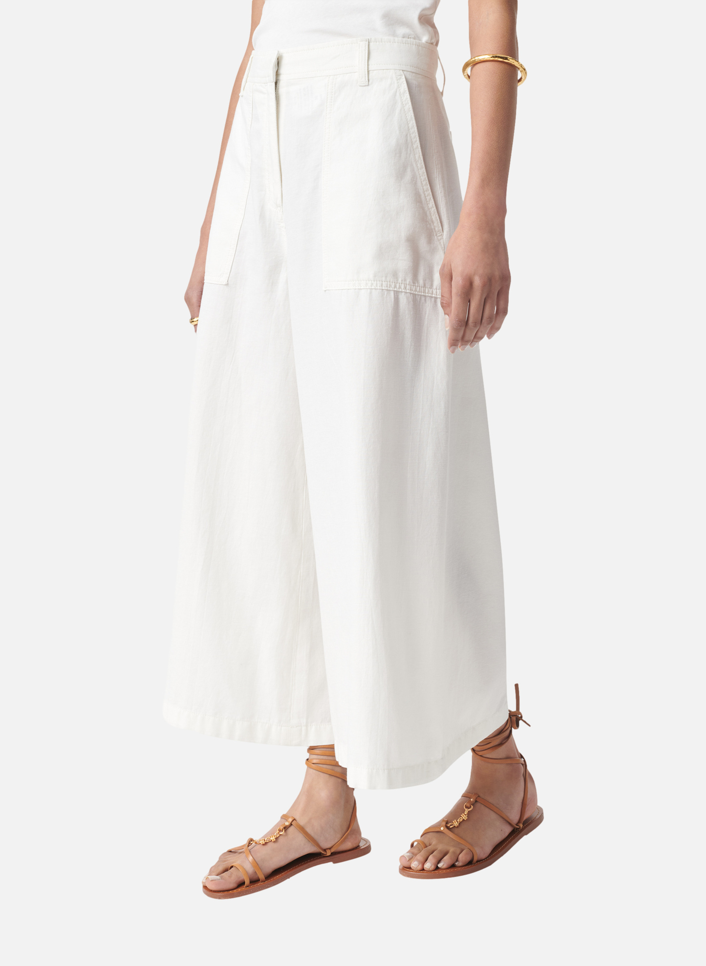 Pantalon griffon VANESSA BRUNO Blanc