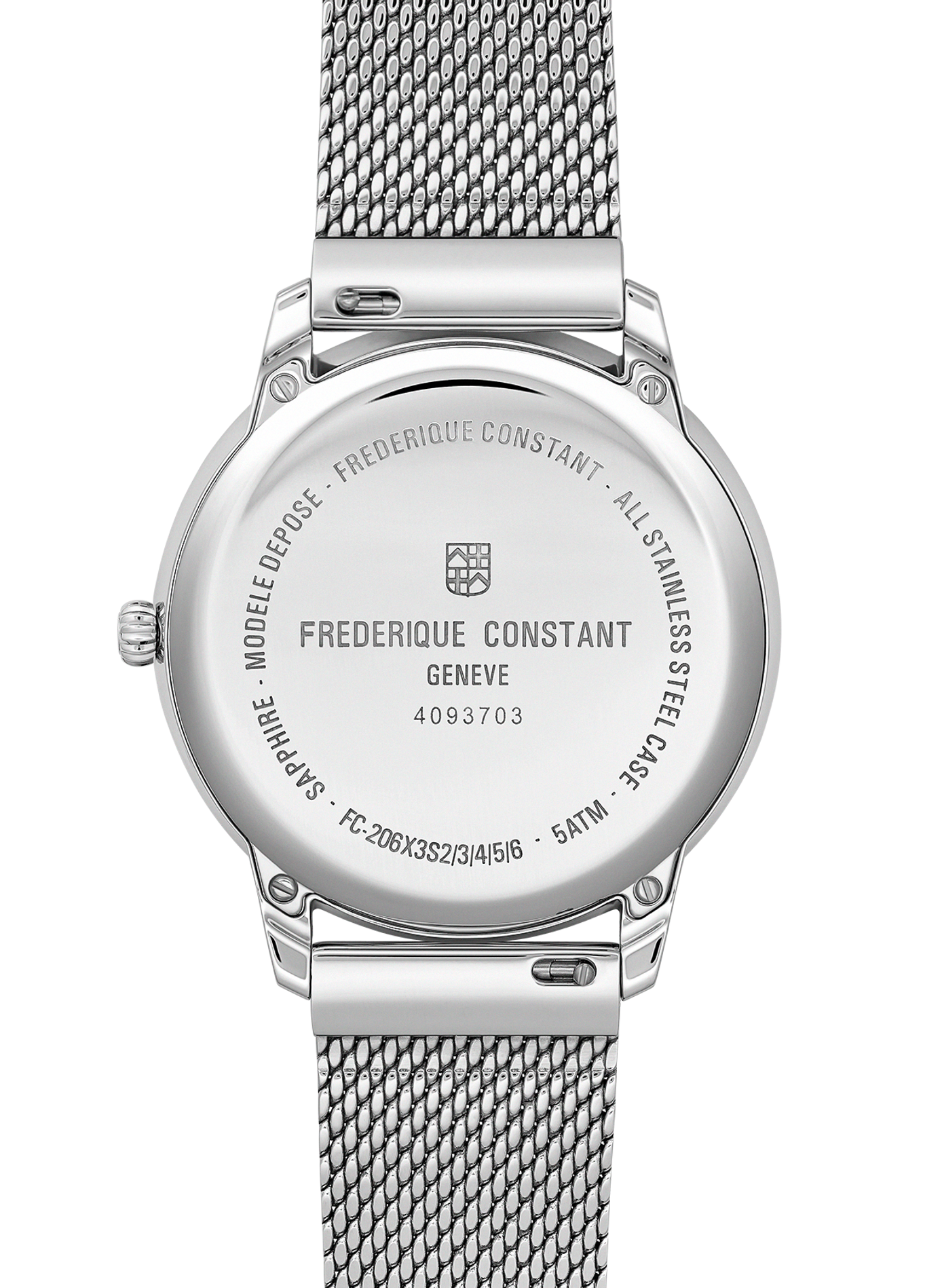 Montre quartz Classics Moneta Solarmetre en cuir  FREDERIQUE CONSTANT Marron
