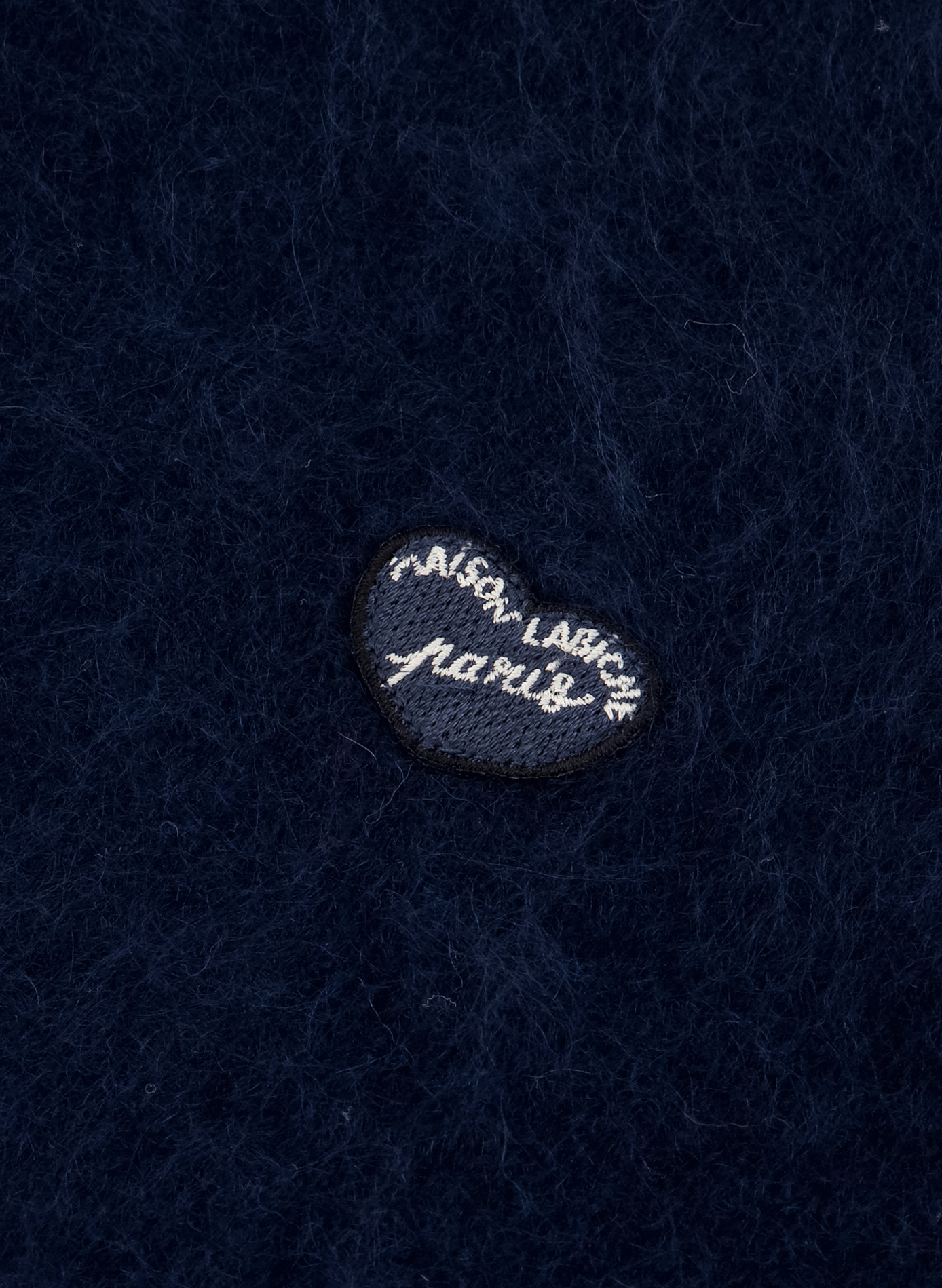 Straight polo in wool and cashmere blend MAISON LABICHE Blue