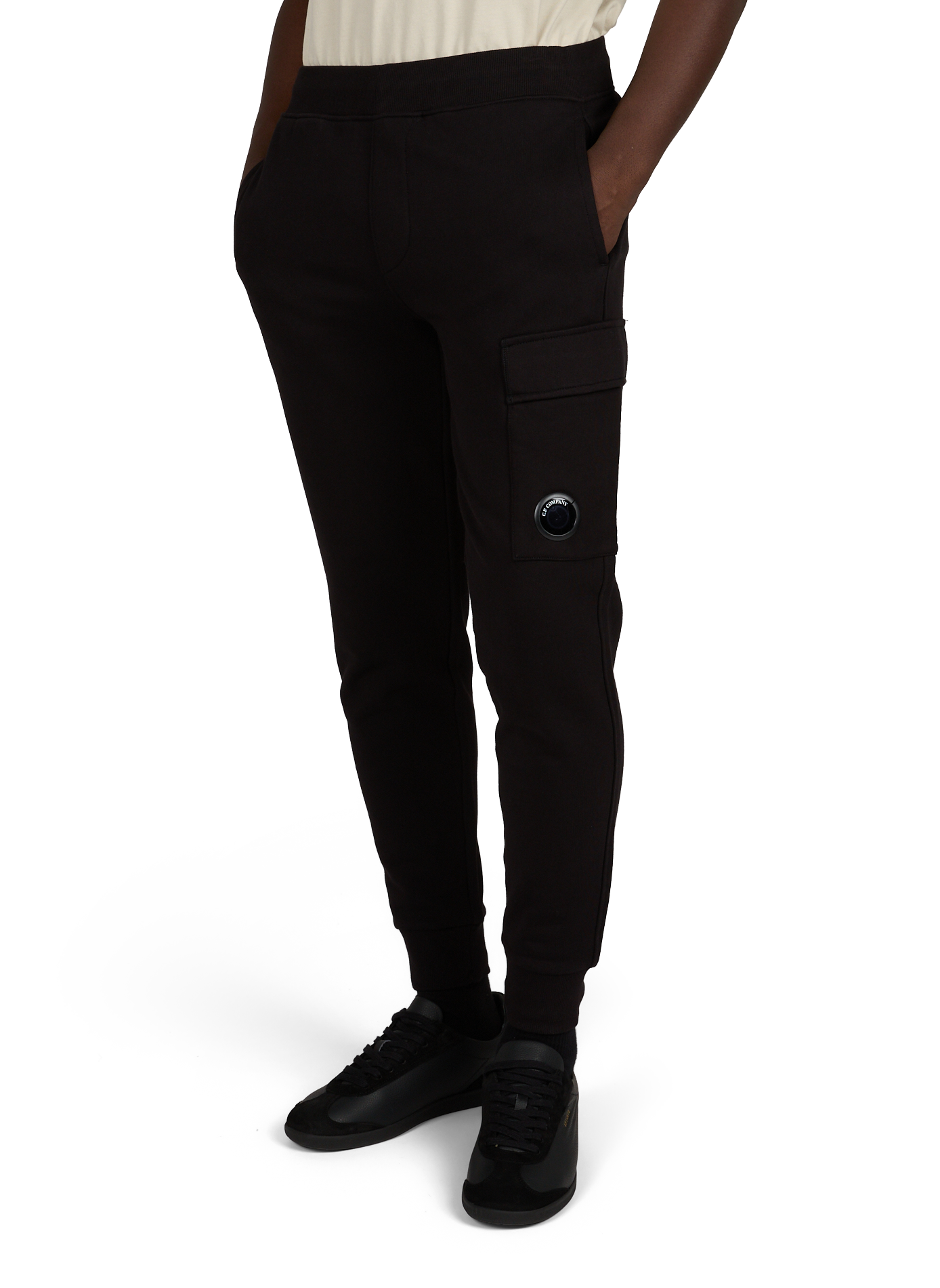 Cargo cotton jogging pants CP COMPANY Black