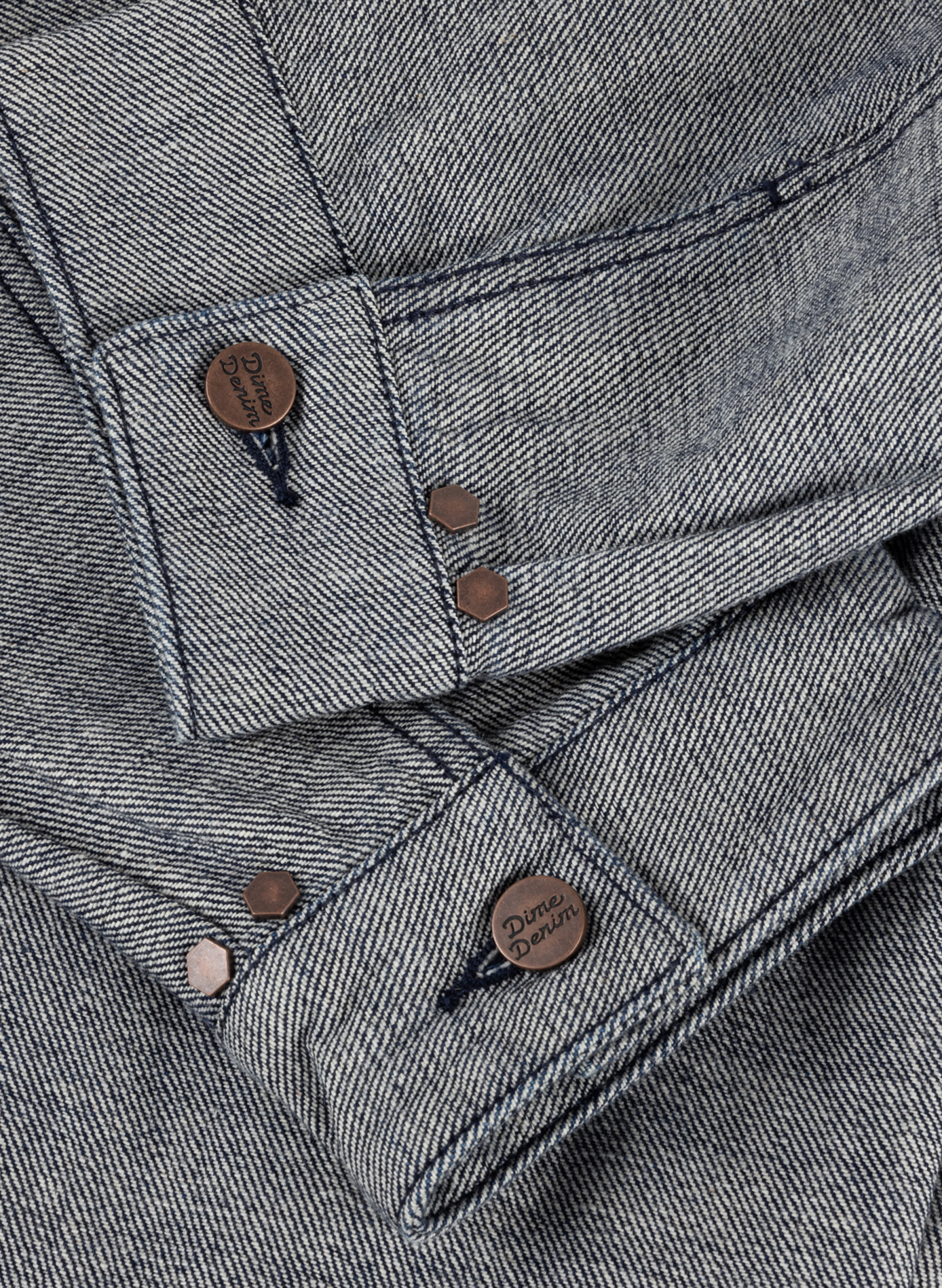 Straight denim jacket in cotton DIME Grey