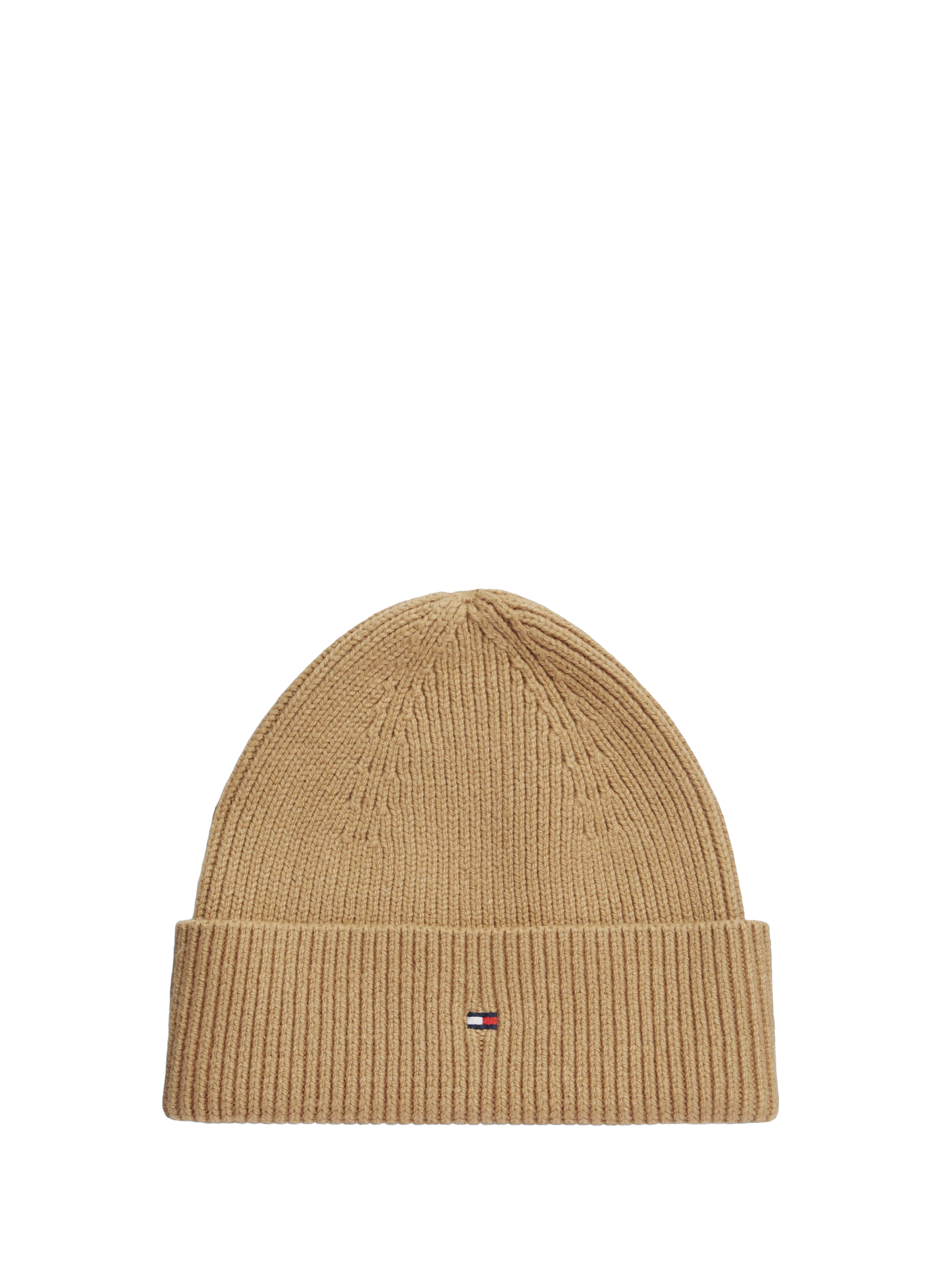 Cotton-blend beanie TOMMY HILFIGER Beige
