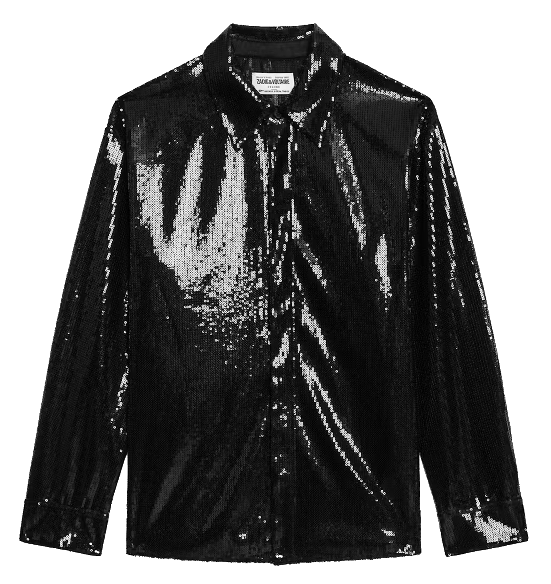 Chemise droite à sequins tyrica ZADIG&VOLTAIRE Noir