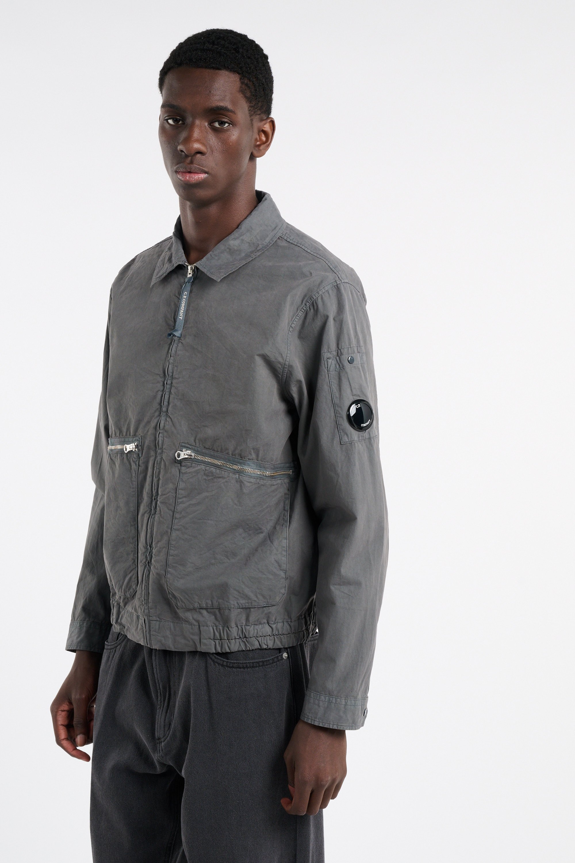 Veste overshirt in micro-reps CP COMPANY Kaki