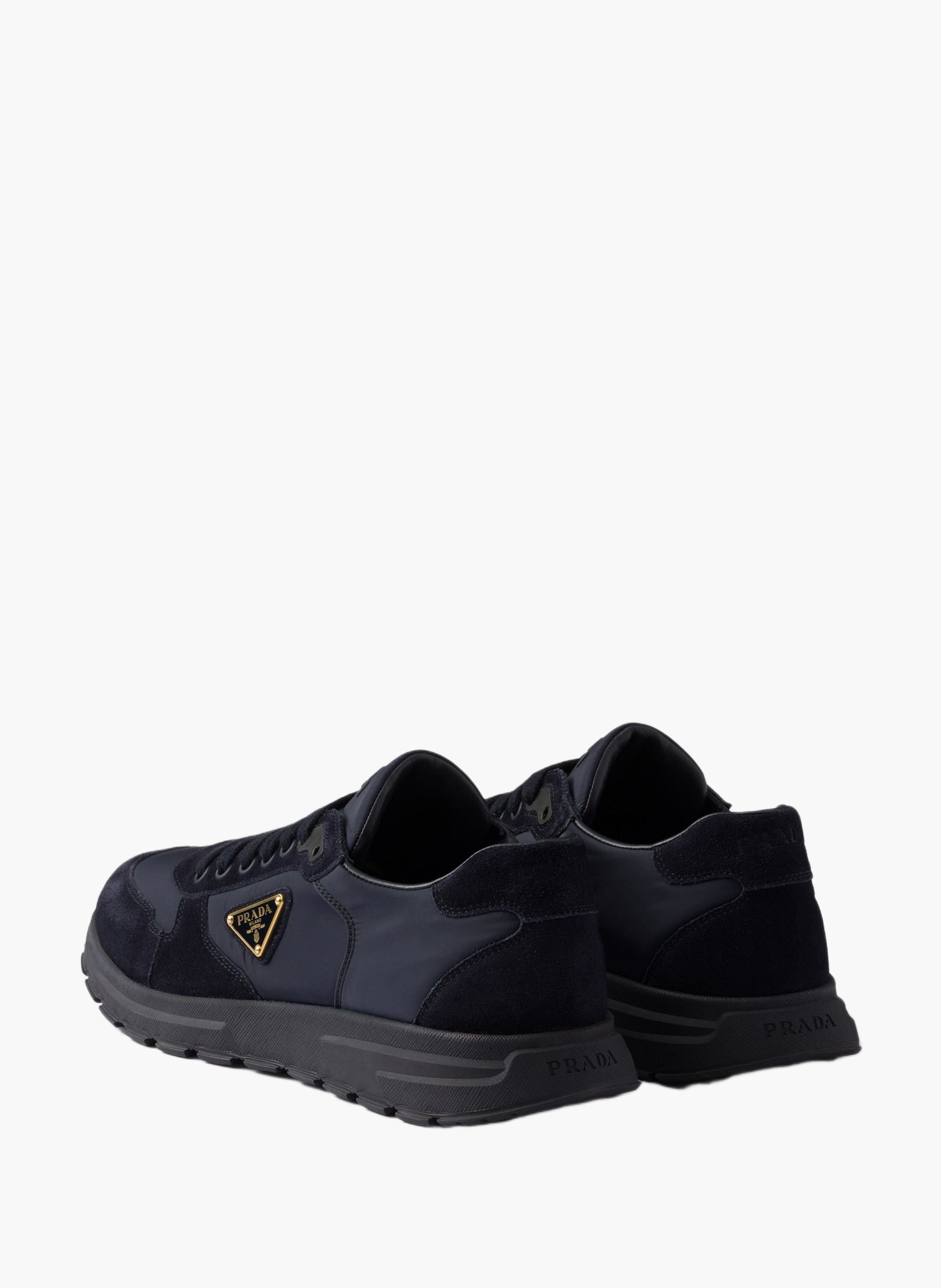 Sneakers prax 2.0 en re-nylon et veau velours PRADA Bleu