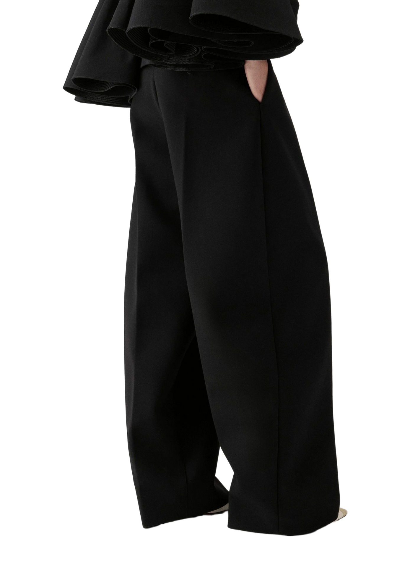 Le pantalon Ovalo ample JACQUEMUS Black