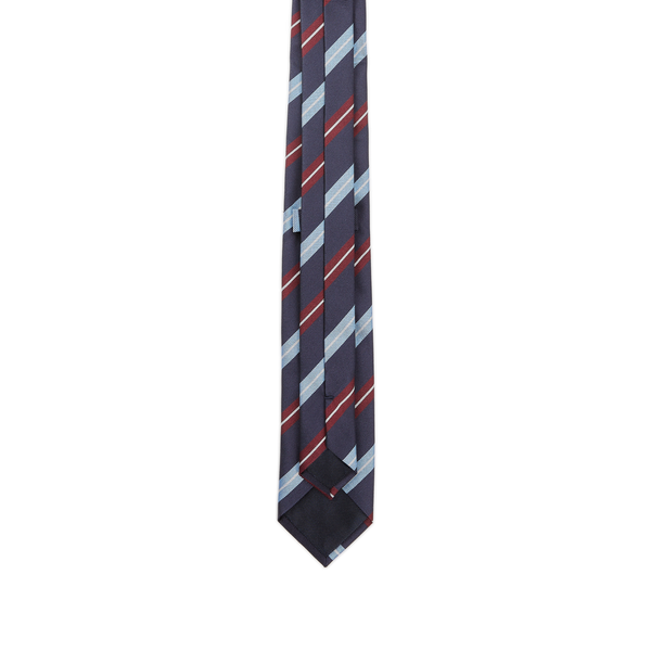 cravate rayée en soie