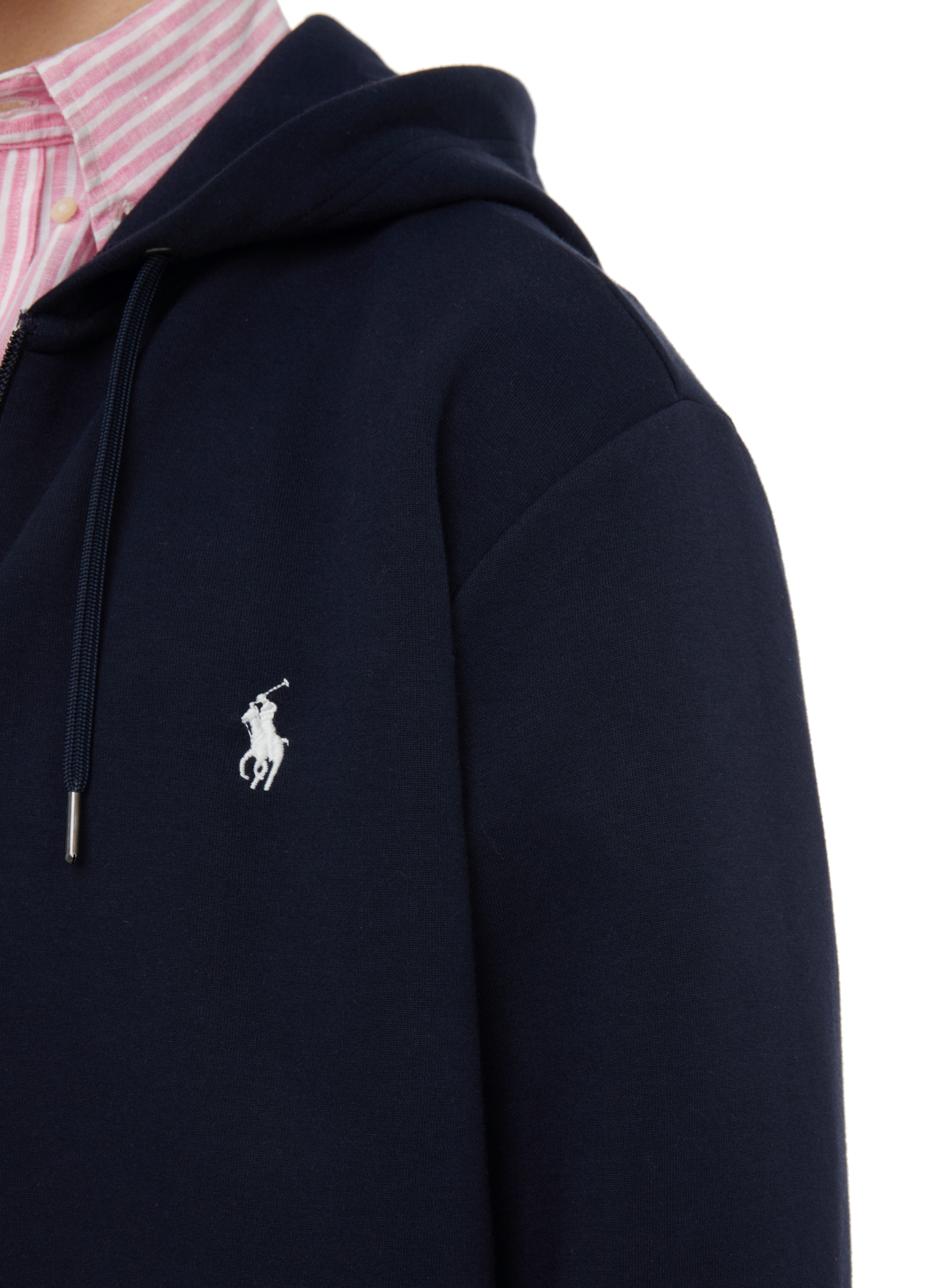 Cotton-blend zip-up hoodie POLO RALPH LAUREN Blue