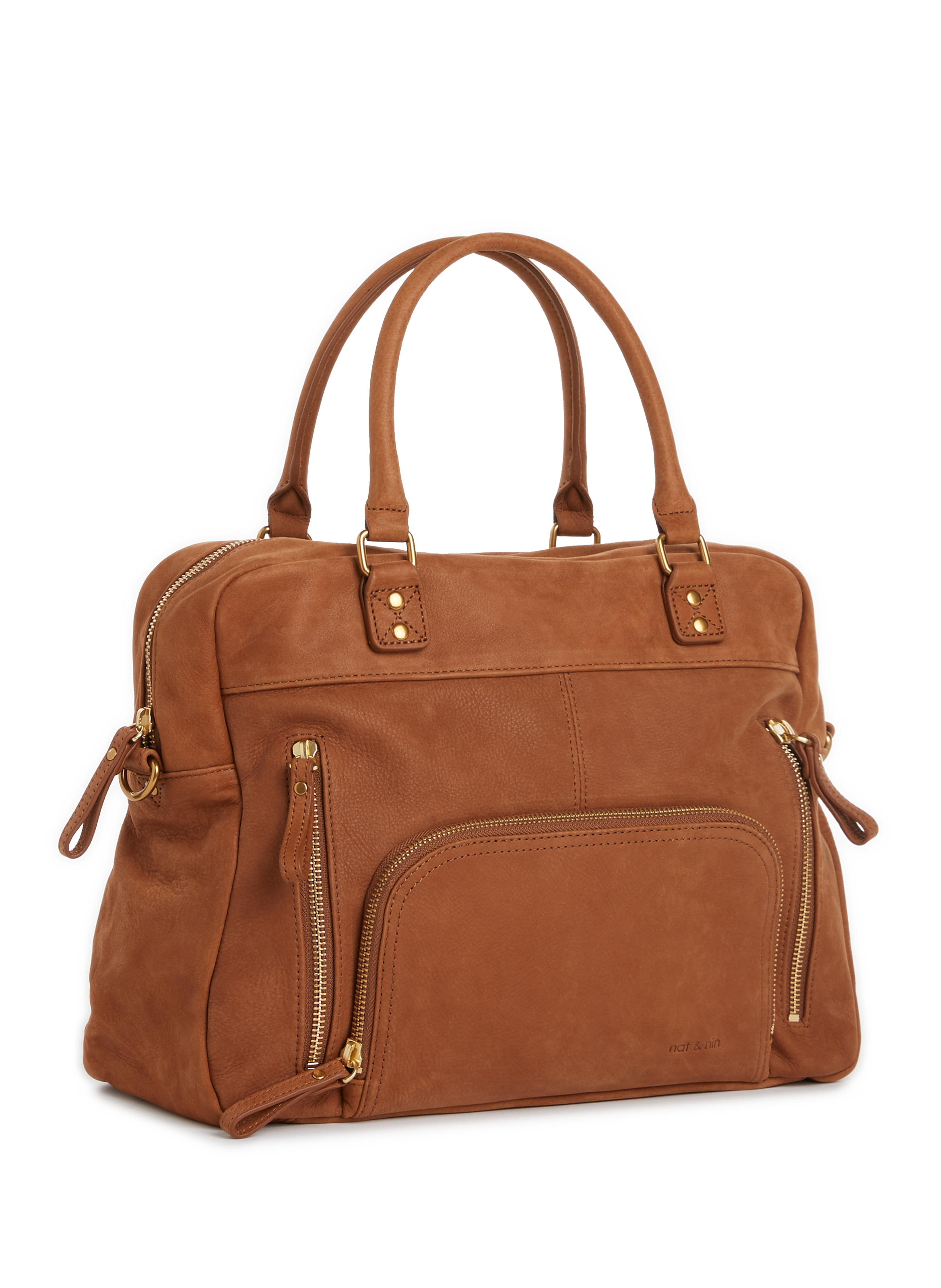 Sac à main Macy en cuir NAT &amp; NIN Marron