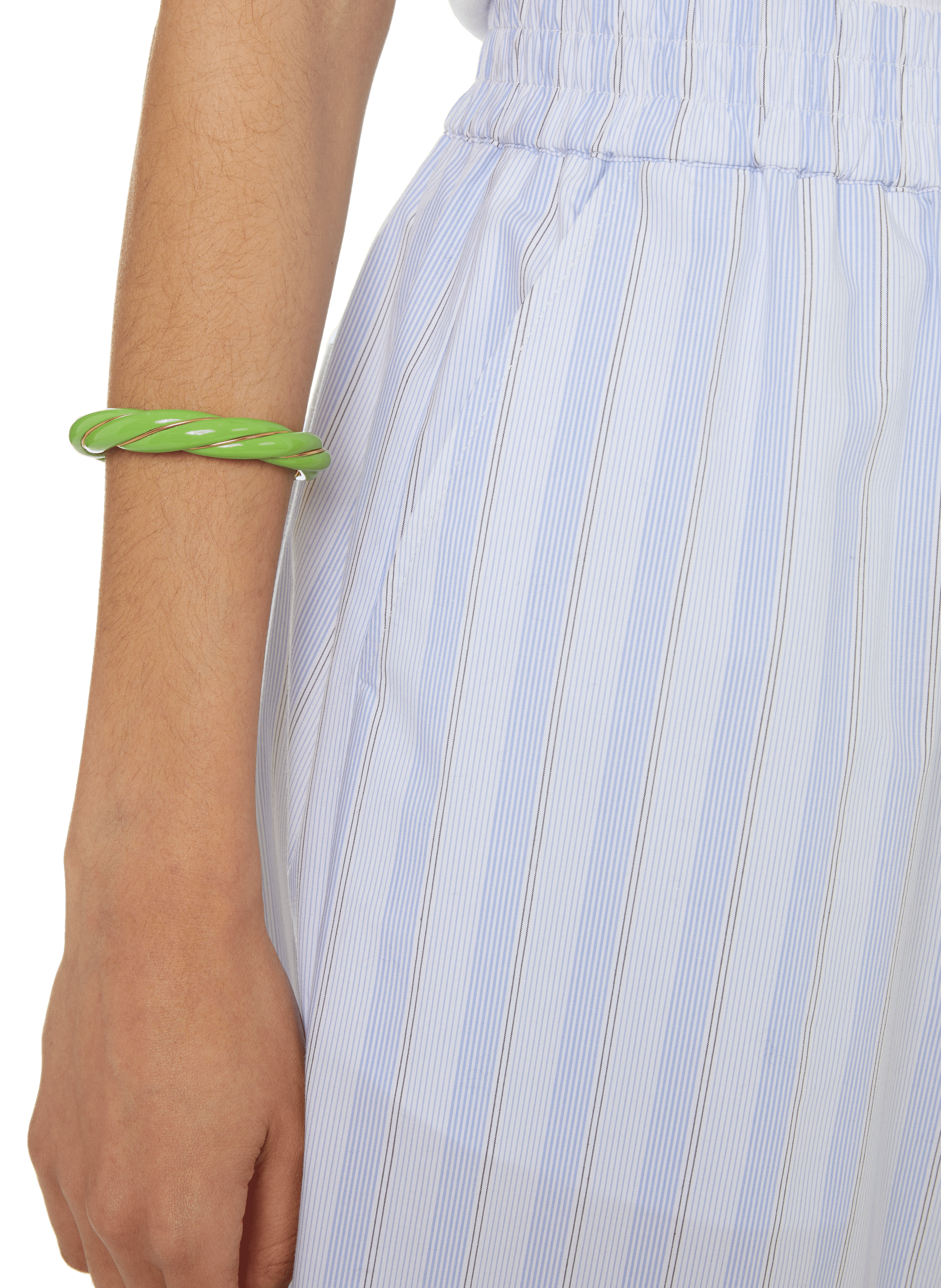 Pantalon à rayures en coton REMAIN Bleu