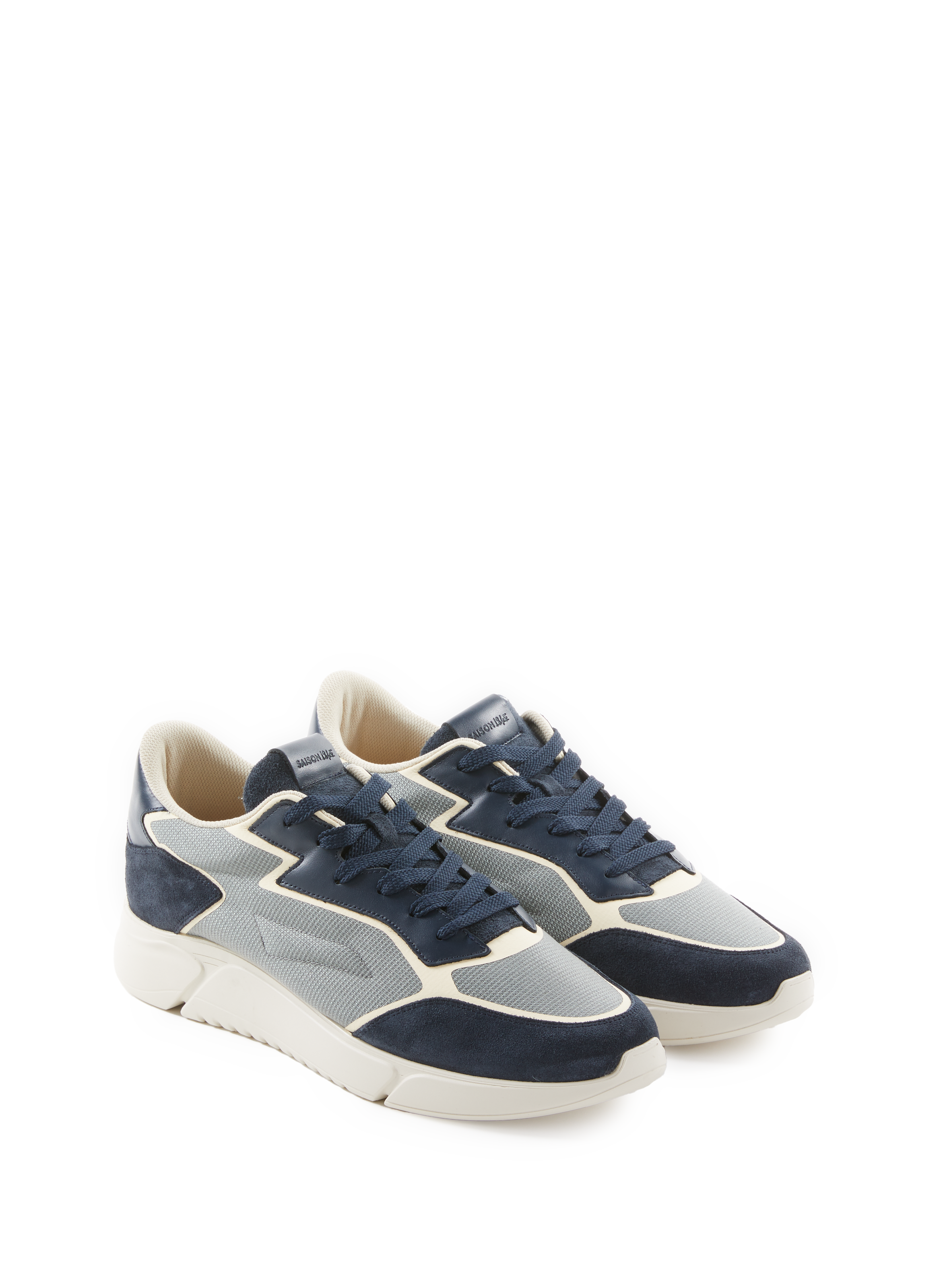 Baskets bi-matière  SAISON 1865 Multicolore