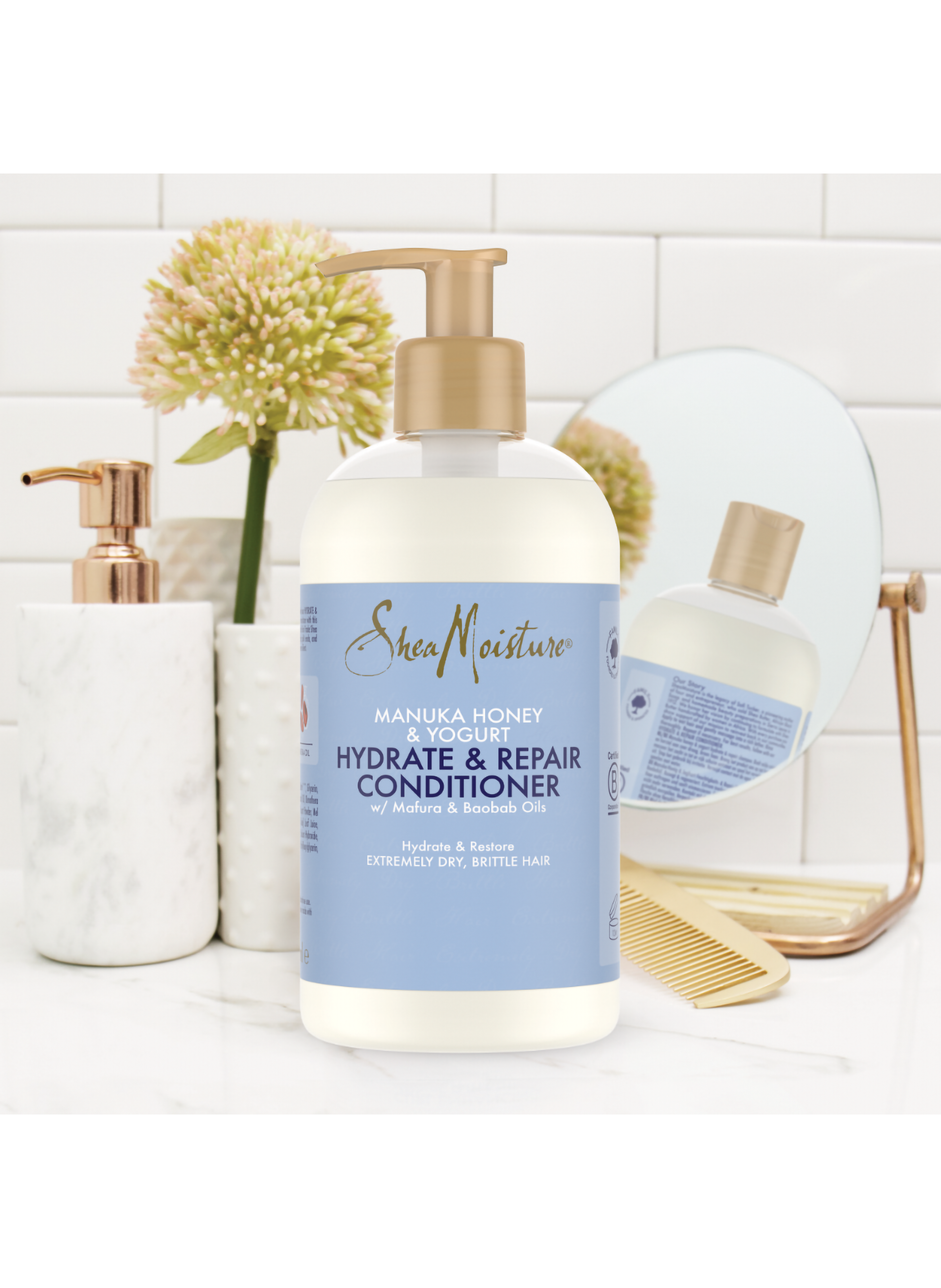 Après-shampoing Hydratant et Réparateur   - Miel de Manuka & Yaourt SHEA MOISTURE No color