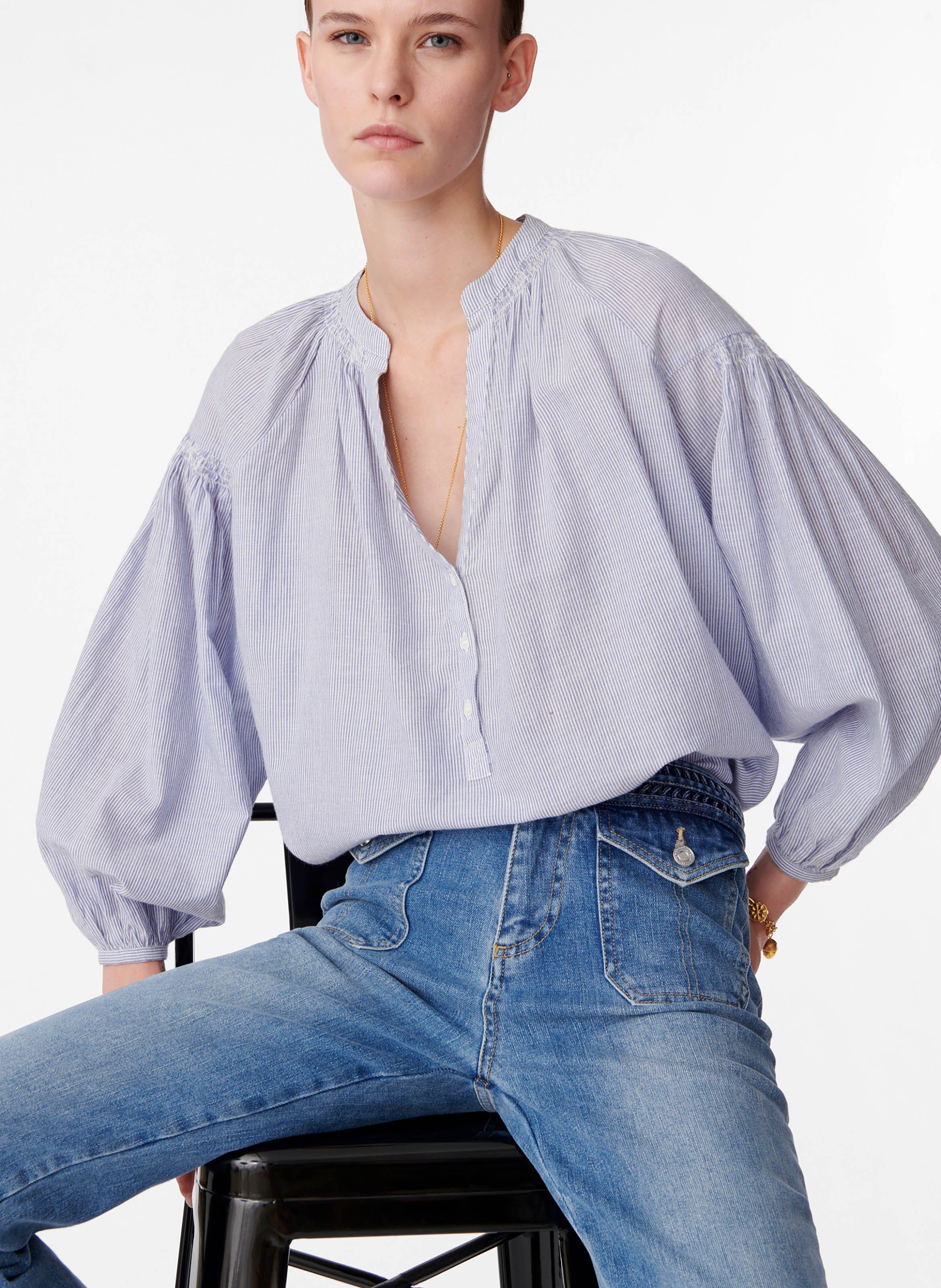 Blouse nipoa VANESSA BRUNO Bleu