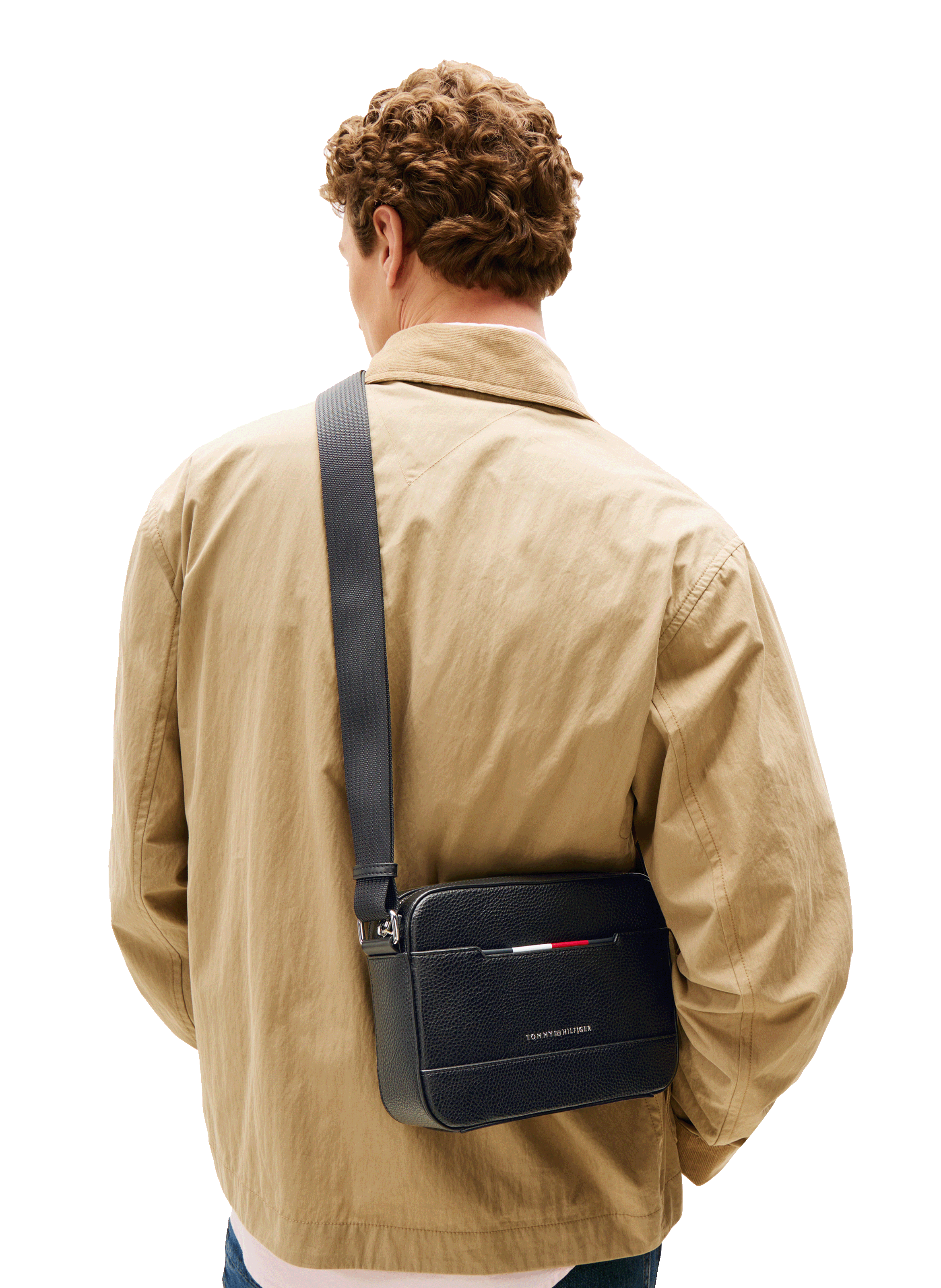 Sac à bandoulière effet grainé TOMMY HILFIGER Noir