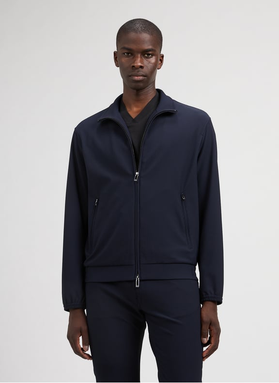Blouson côtelé Bleu by EMPORIO ARMANI EMPORIO ARMANI Blouson côtelé Bleu