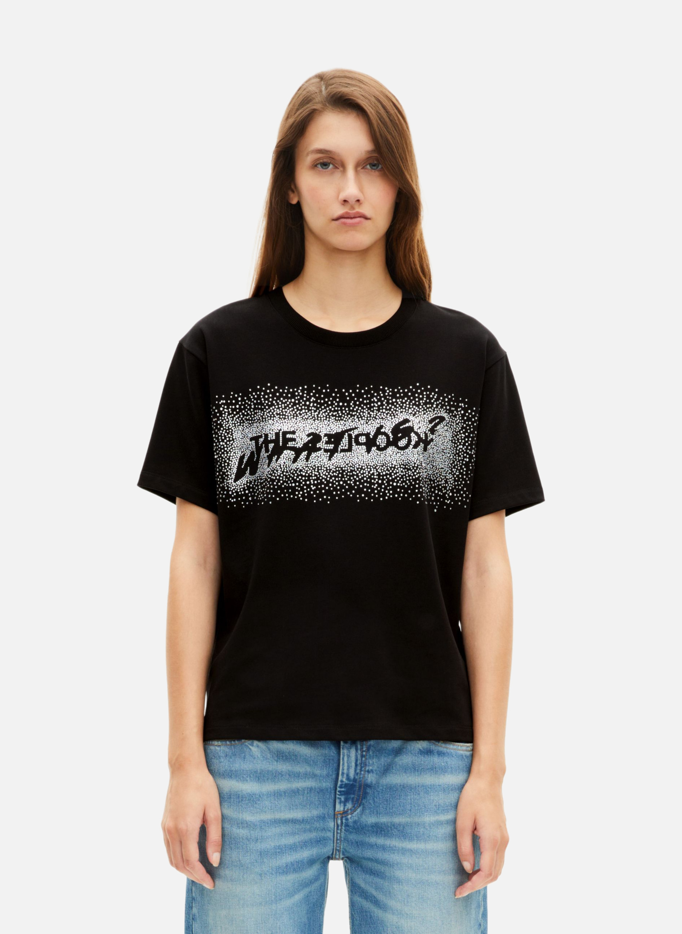 T-shirt what is à strass THE KOOPLES Noir