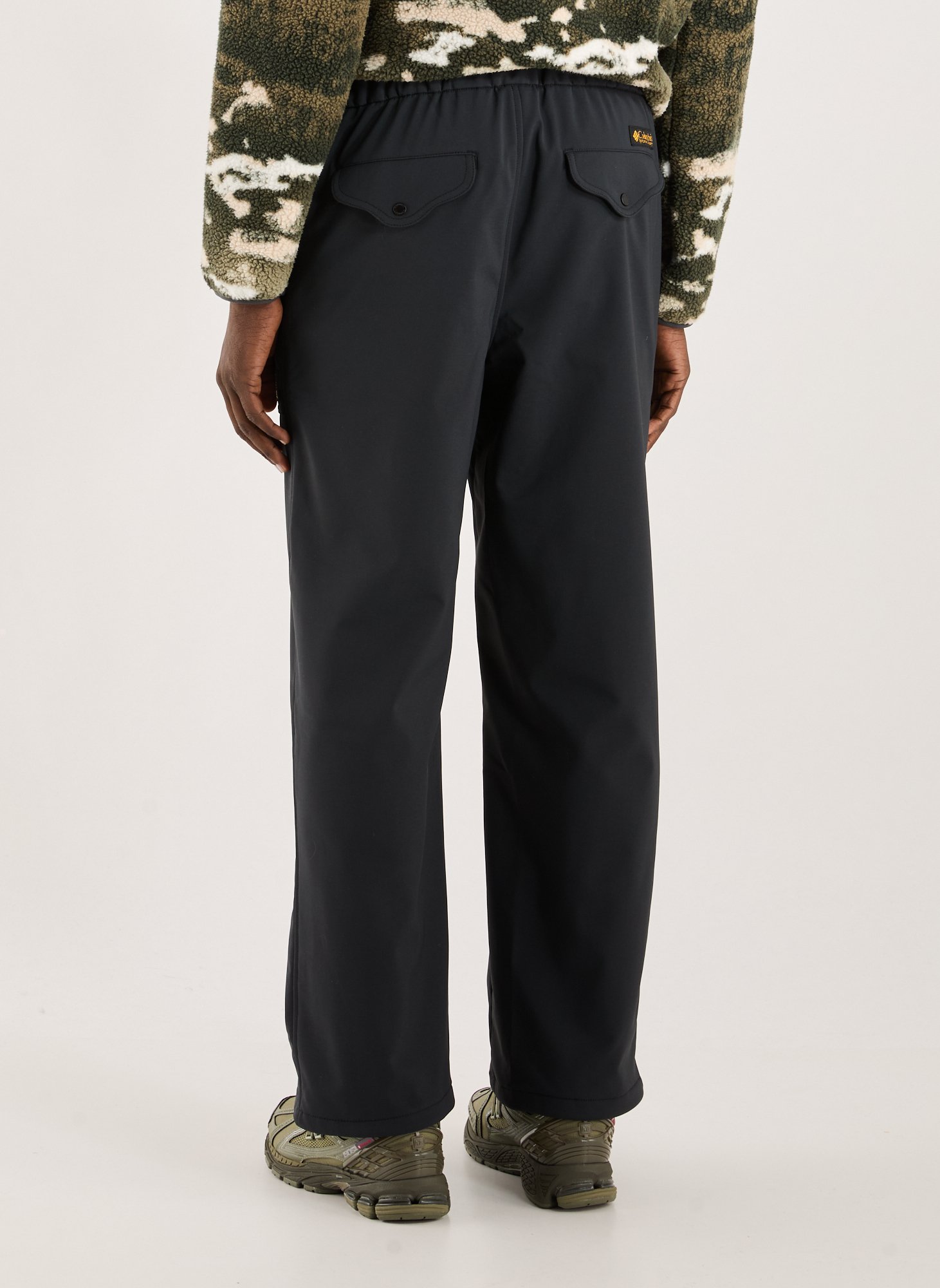 Wide-leg trousers in solid color COLUMBIA Black