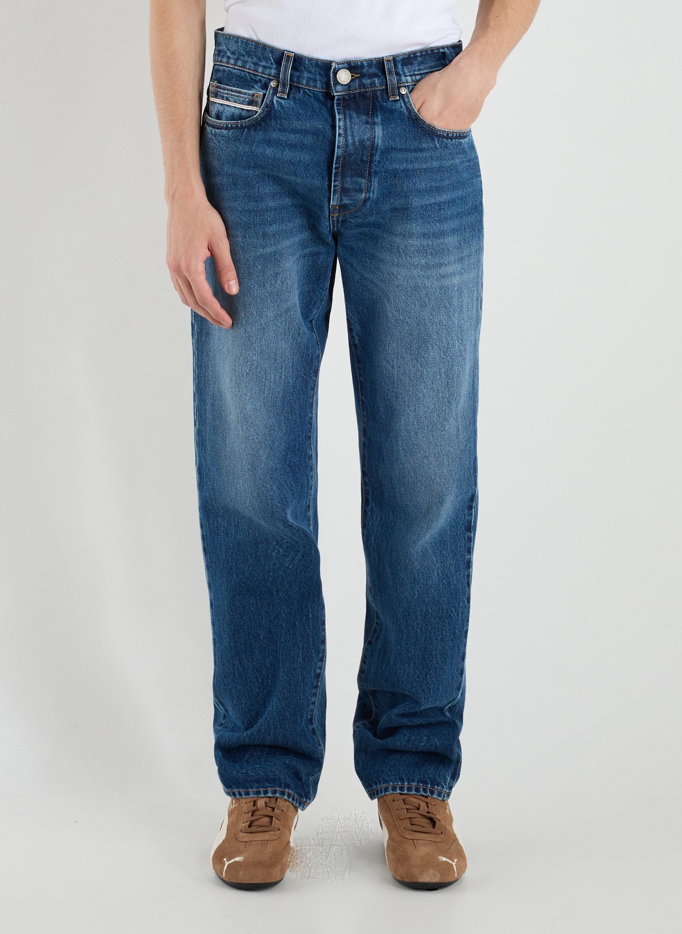 RE HASH Cotton jeans Blue