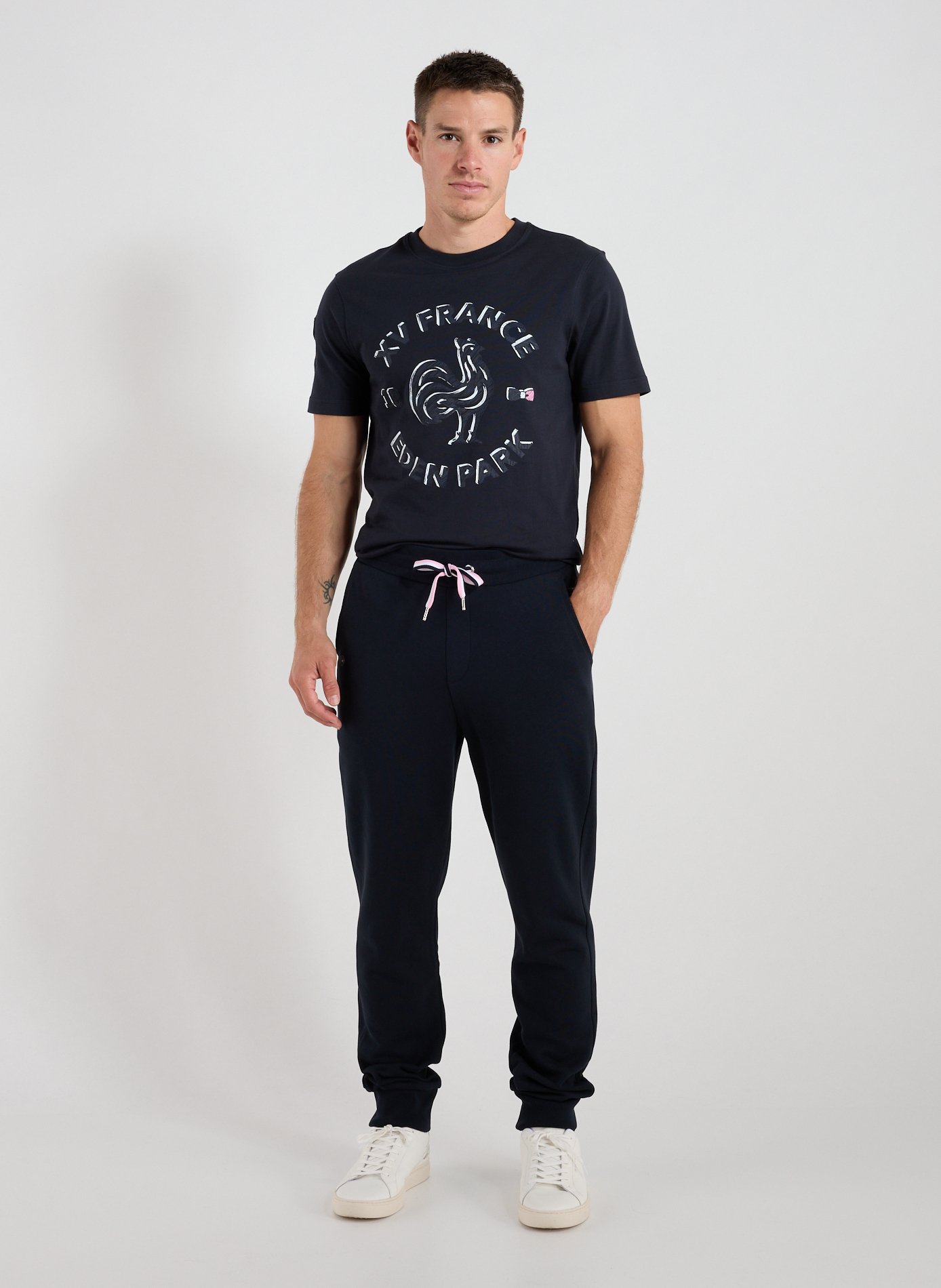 T-shirt col rond en rond EDEN PARK Bleu