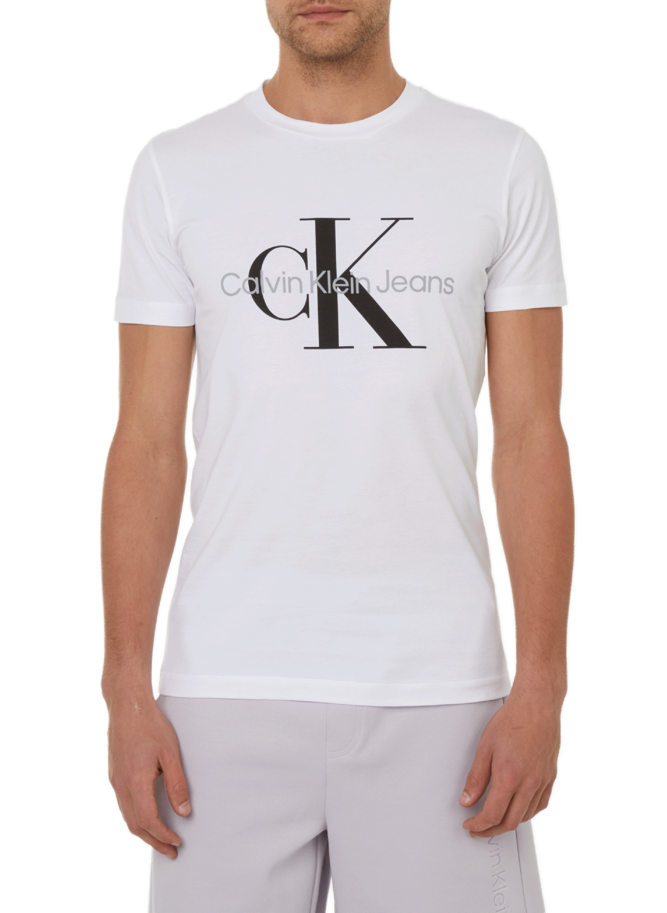 CALVIN KLEIN T-shirt à logo en coton Blanc