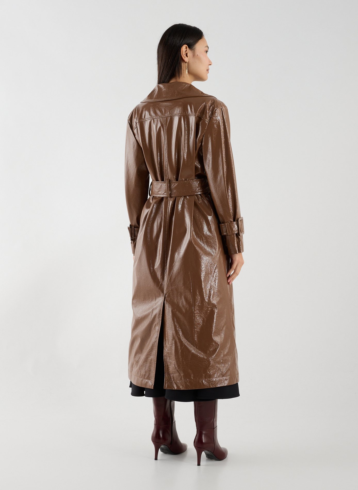 Trench long en vinyle SAISON 1865 Beige