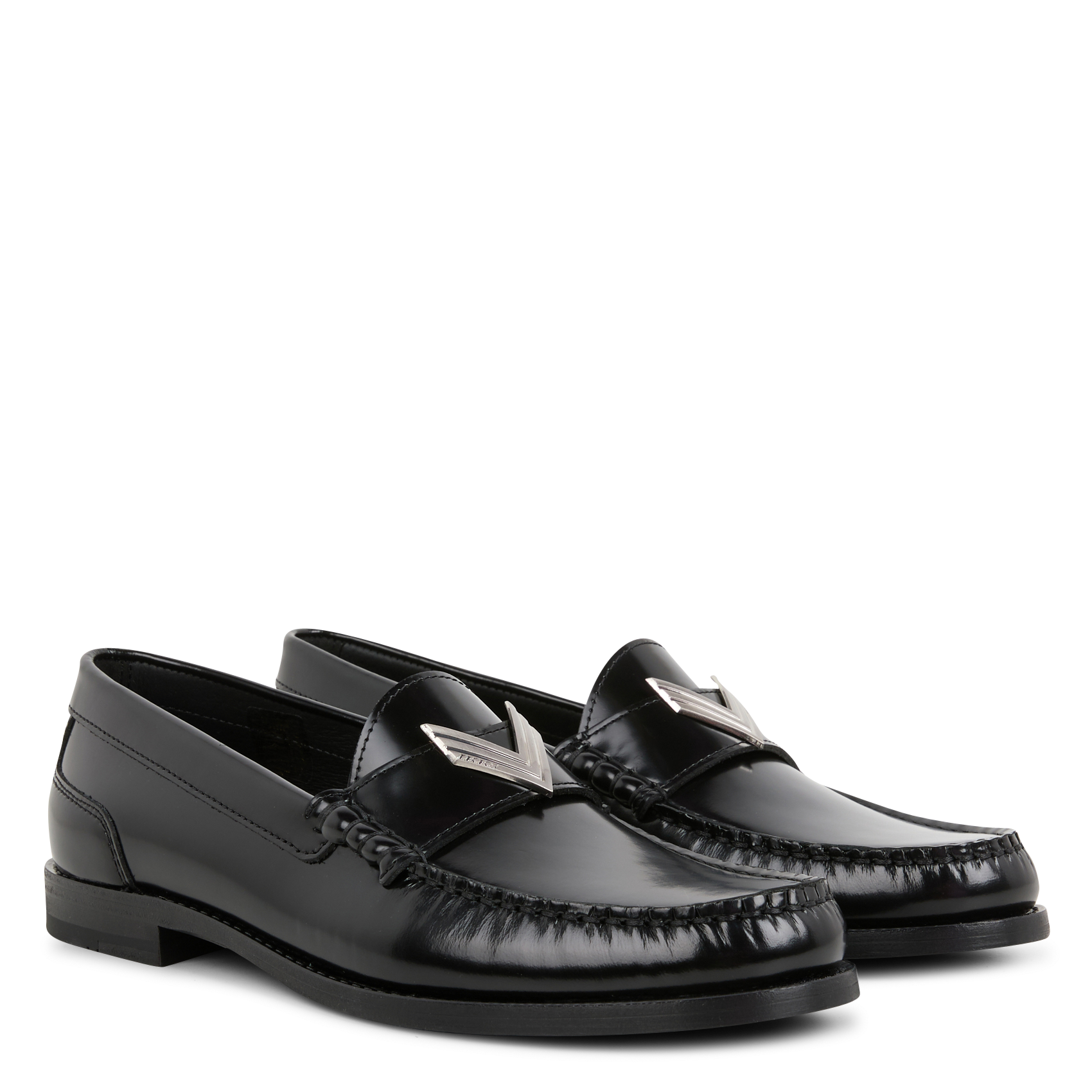 Mocassins vernis en cuir IKKS Noir