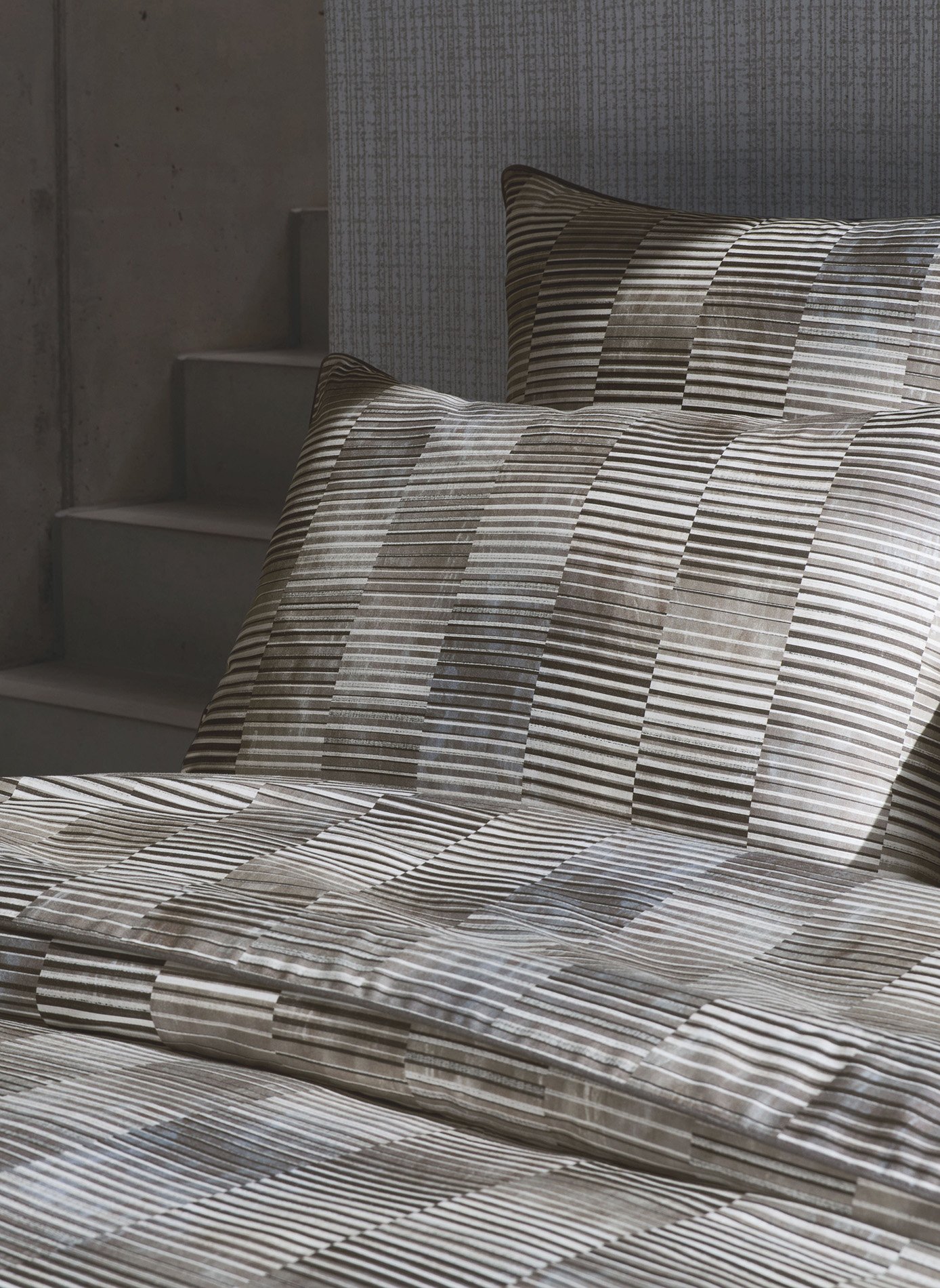 HOUSSE DE COUETTE Reflet ANNE DE SOLENE Gris