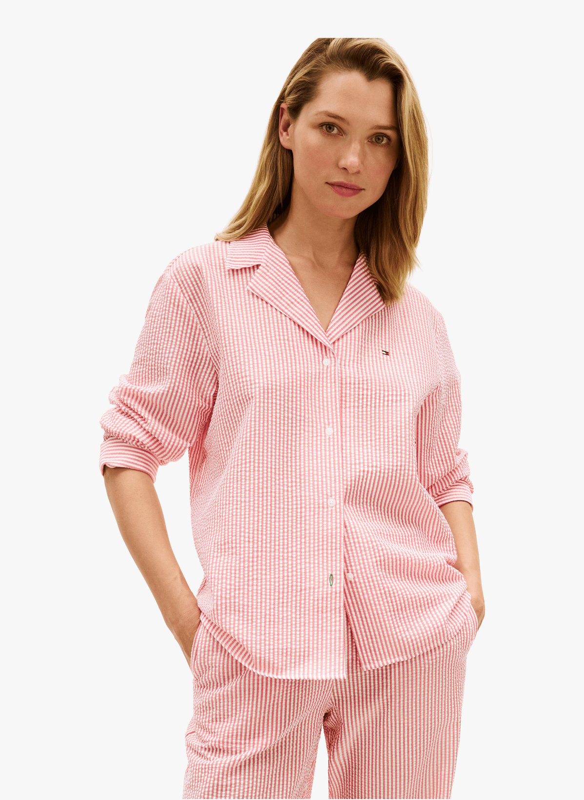 Chemise de pyjama à rayures