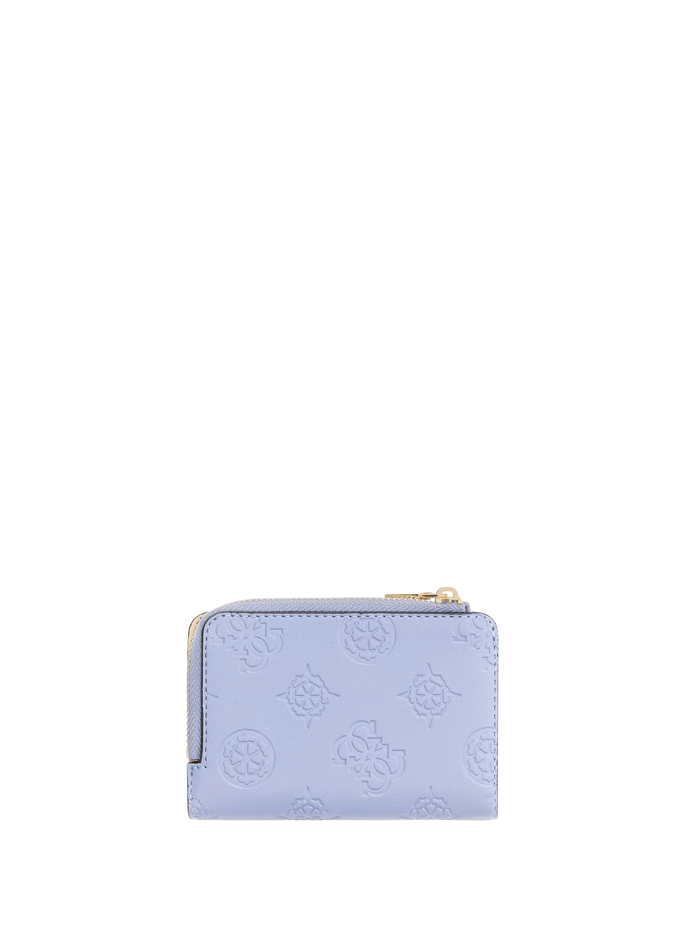 Porte-monnaie monogrammé effet cuir Bleu