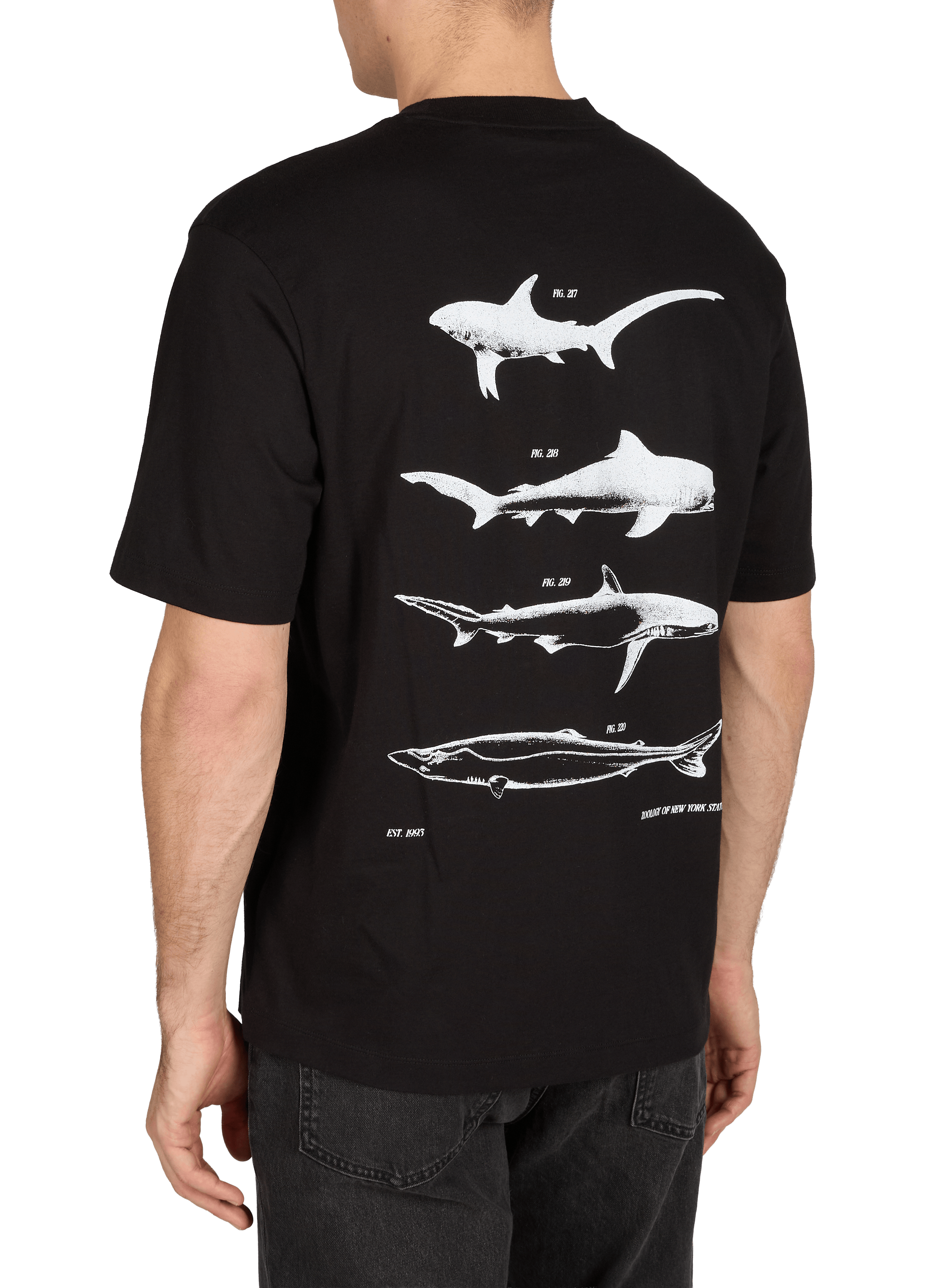 T-shirt à imprimé HUGO BLUE Noir