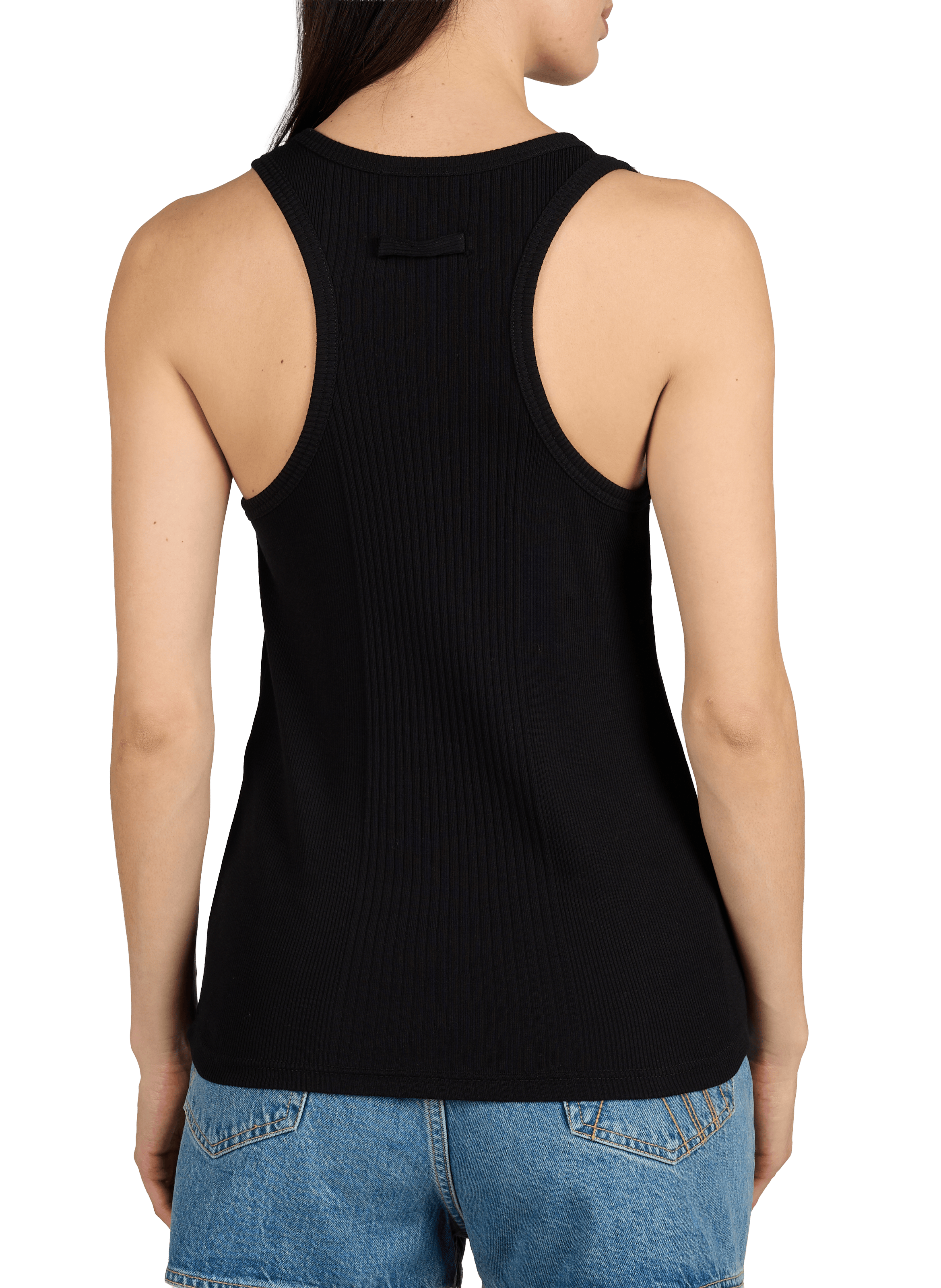 Ribbed cotton top JEAN PAUL GAULTIER Black