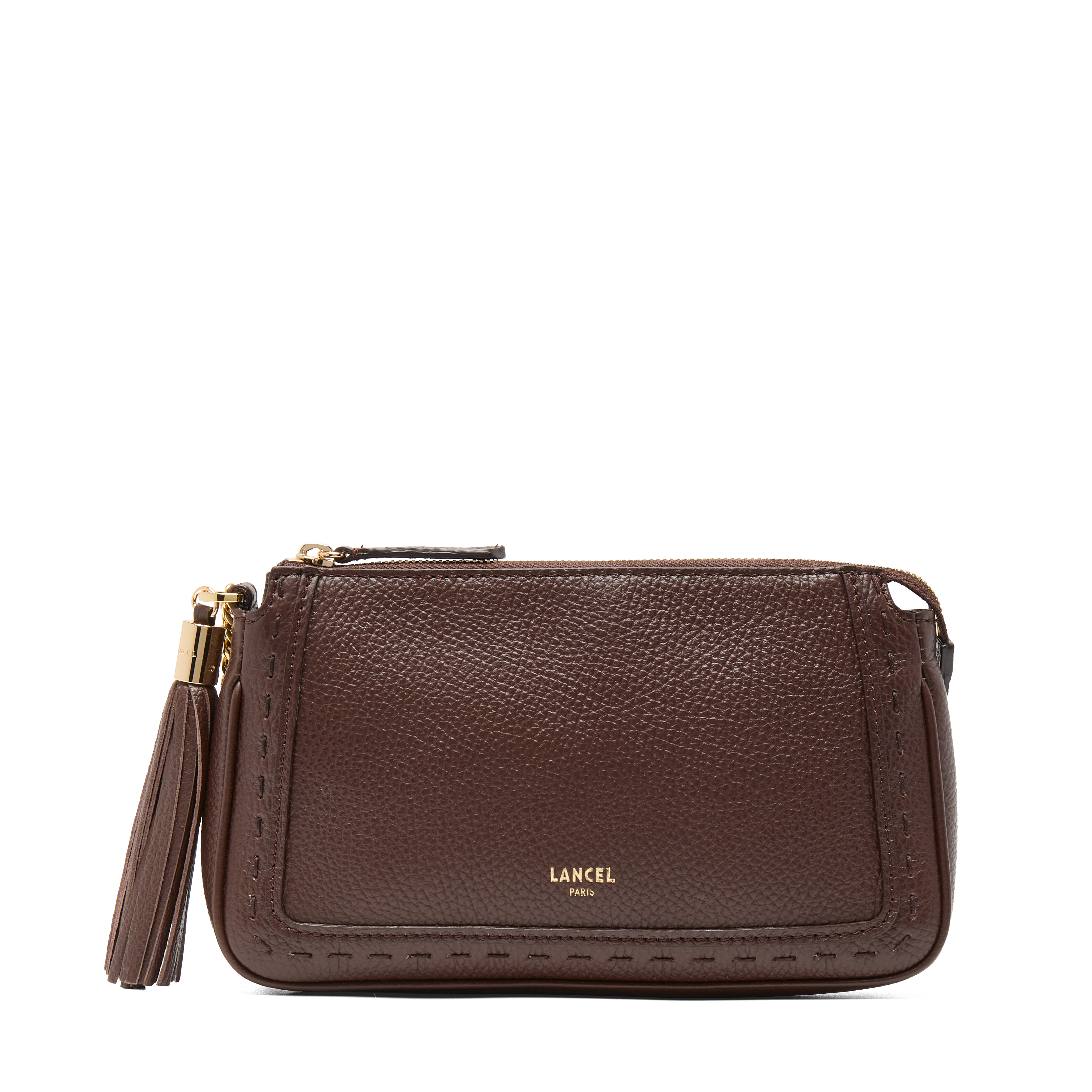 Pochette chaine premier flirt de lancel en cuir LANCEL Marron