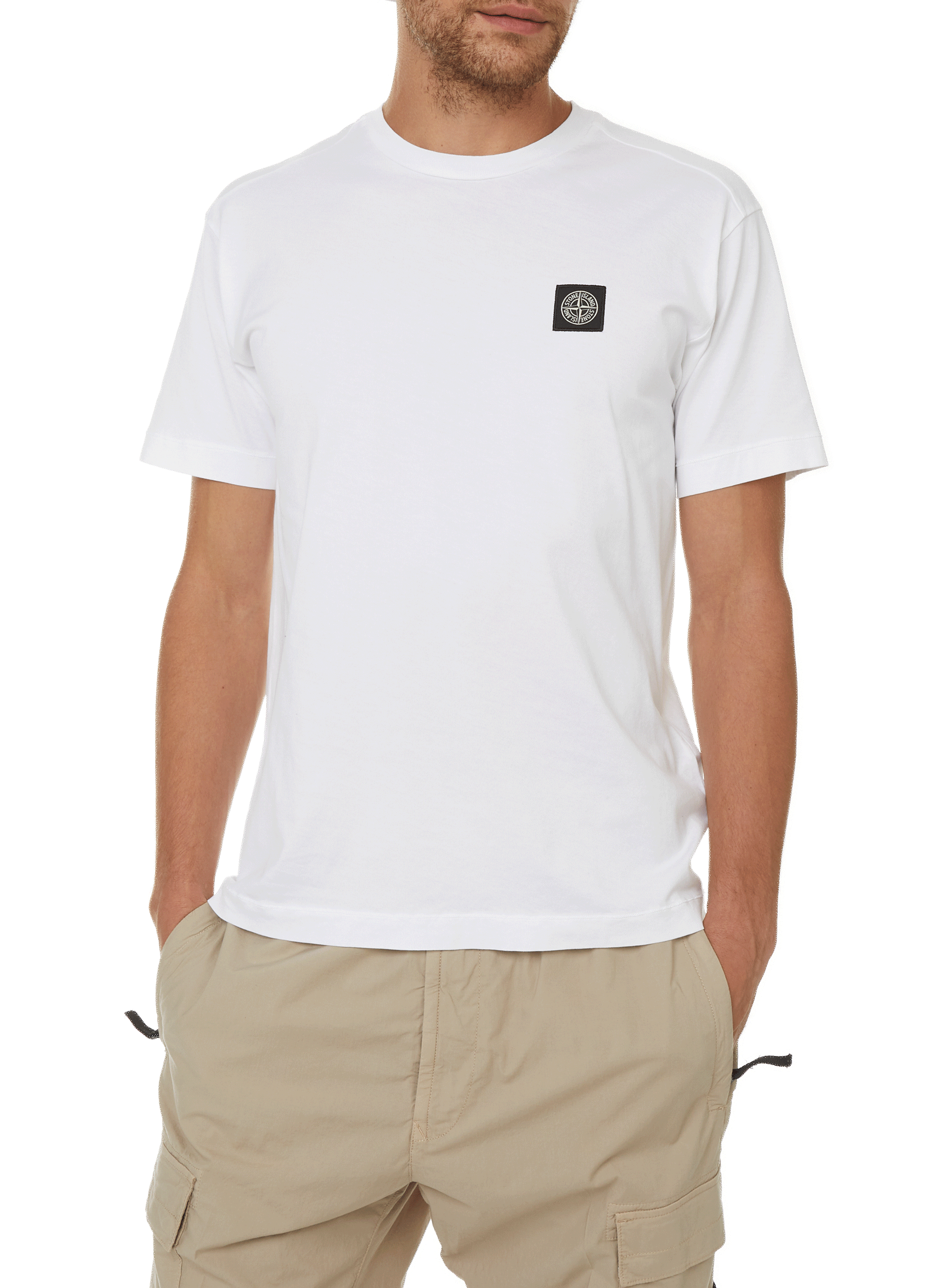 T-shirt en coton STONE ISLAND Blanc